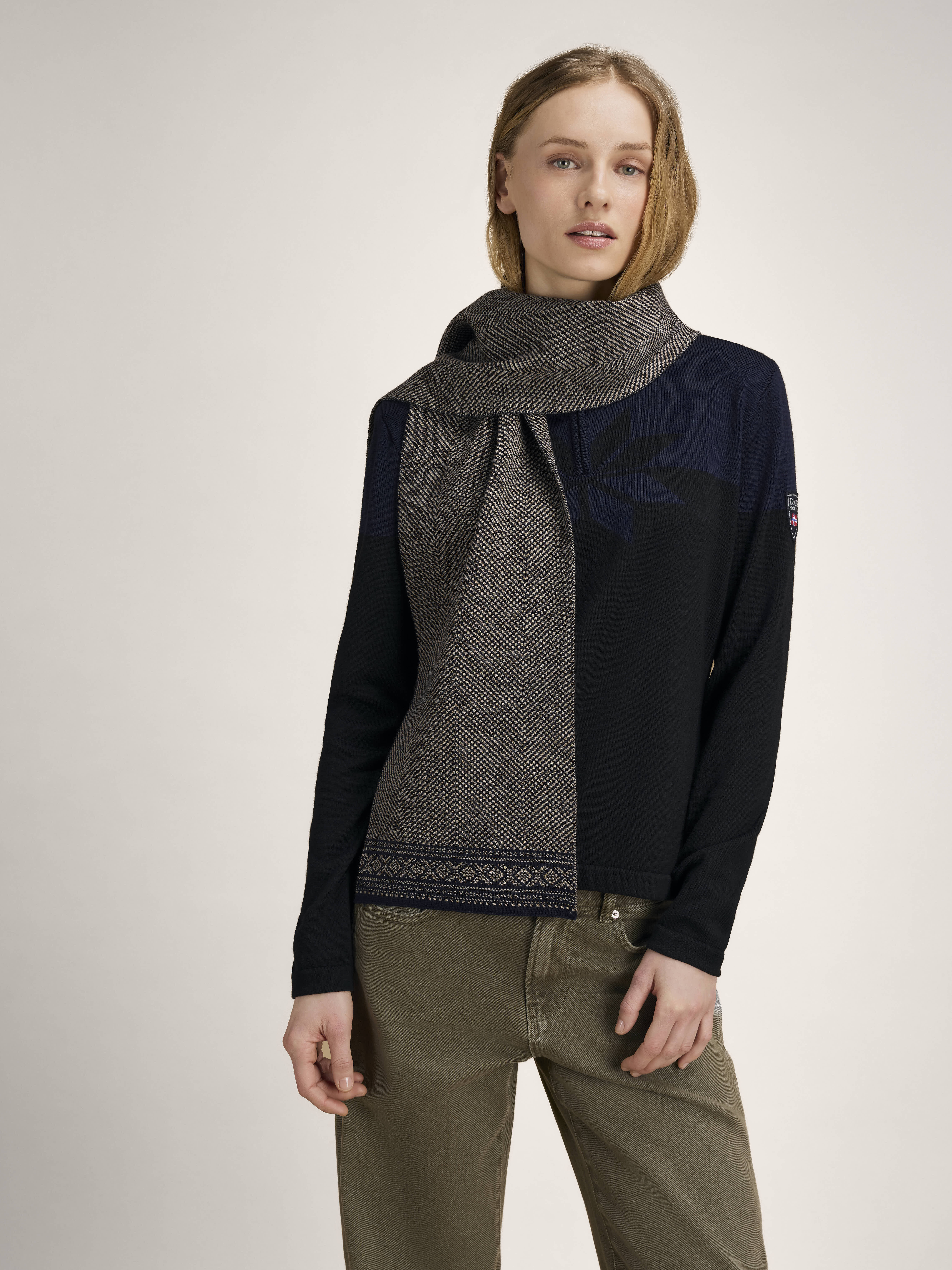 Cortina Scarf - Merino Wool Marine Mountainstone