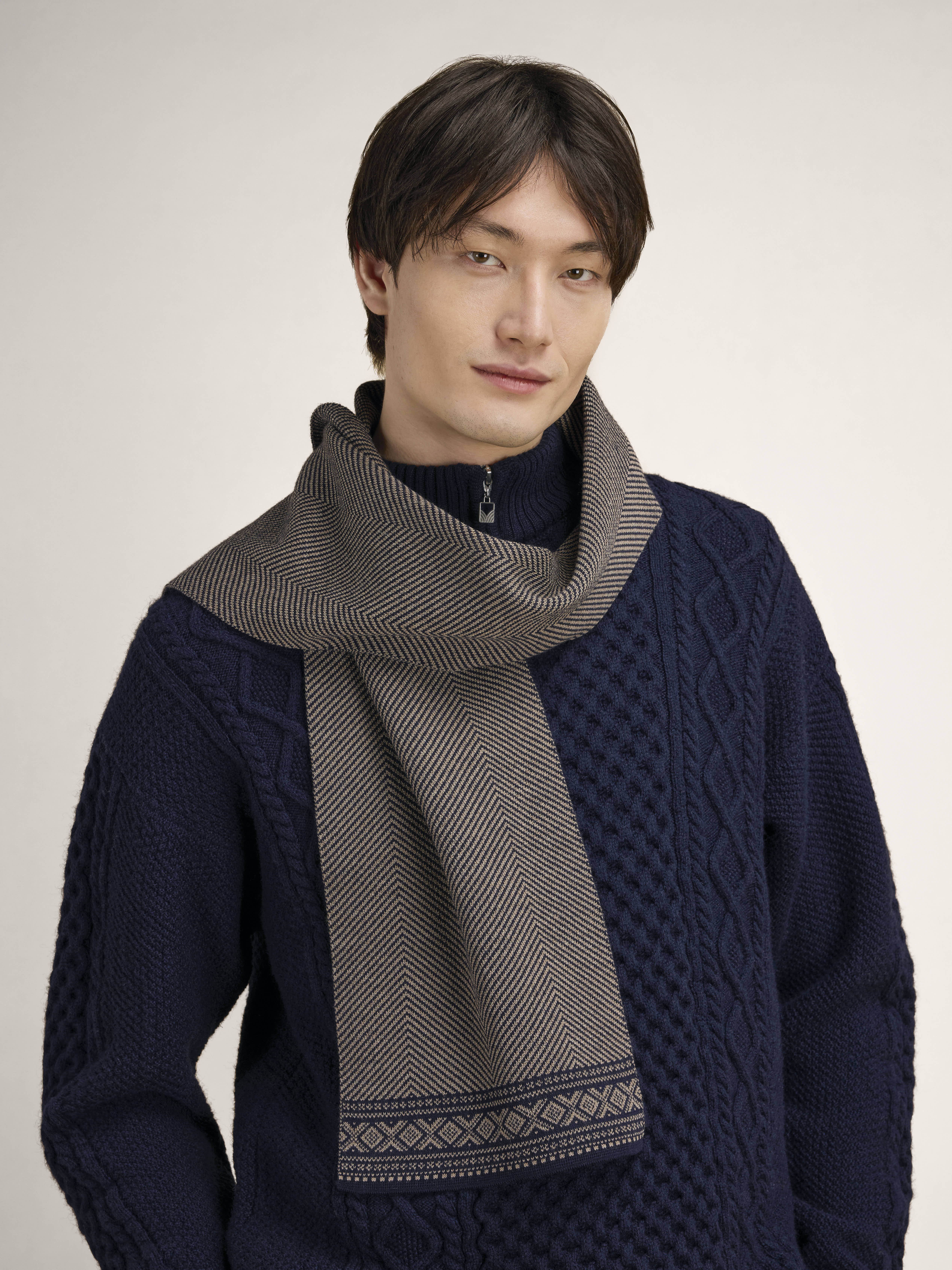 Cortina Scarf - Merino Wool Marine Mountainstone