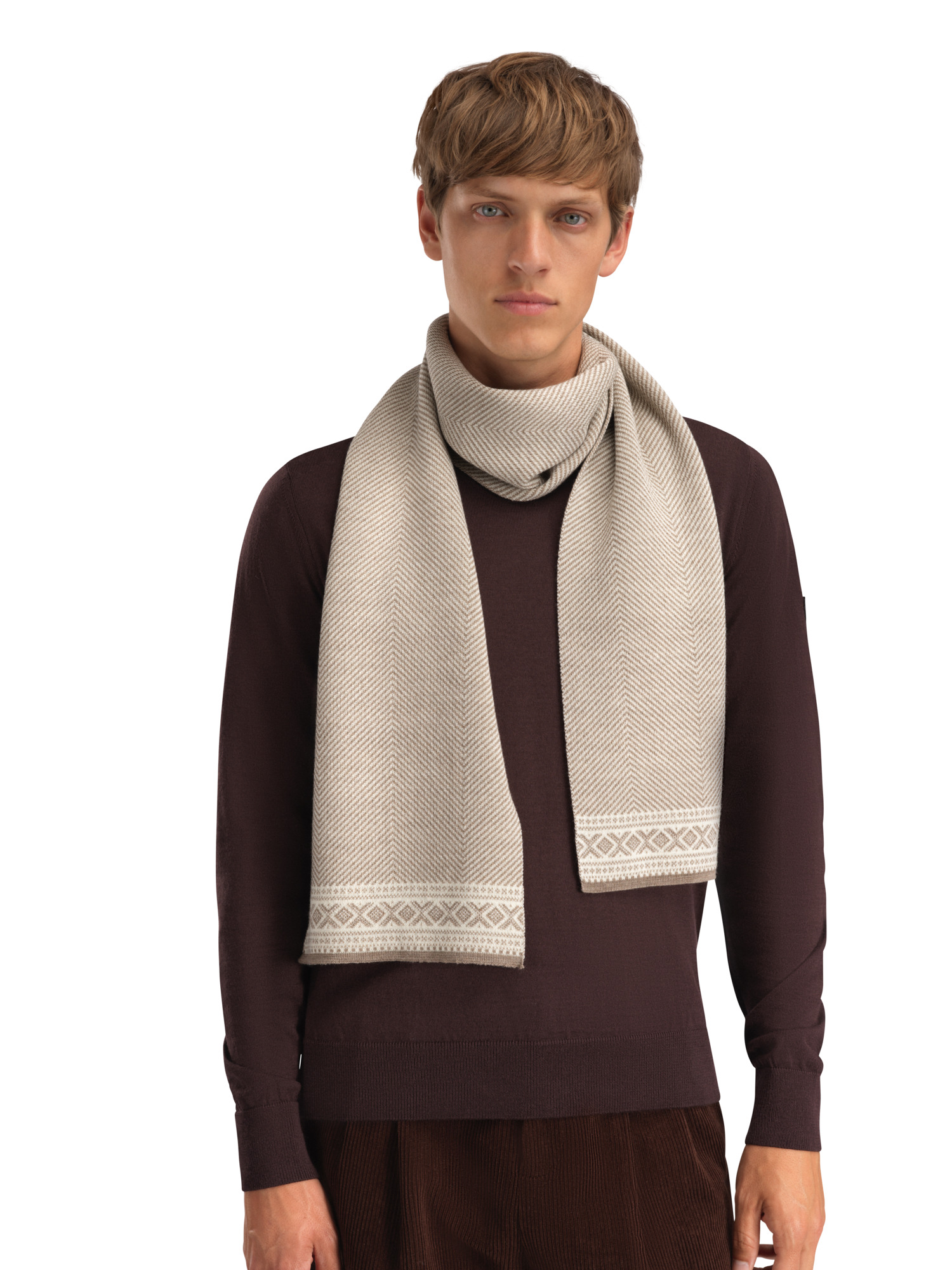 Cortina Scarf - Merino Wool Mountainst. Offwhite