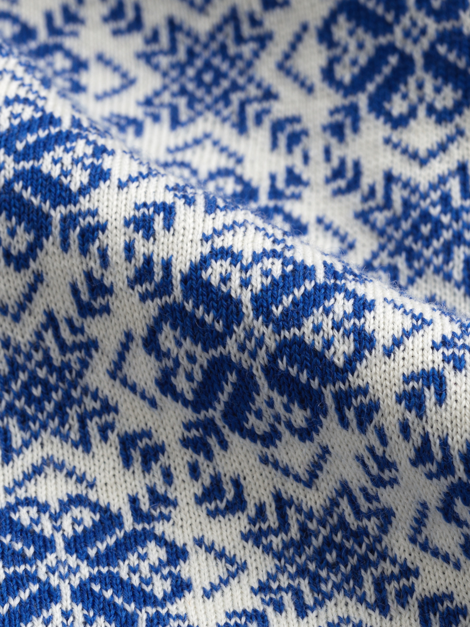 Vardåsen Scarf Offwhite Ultramarine