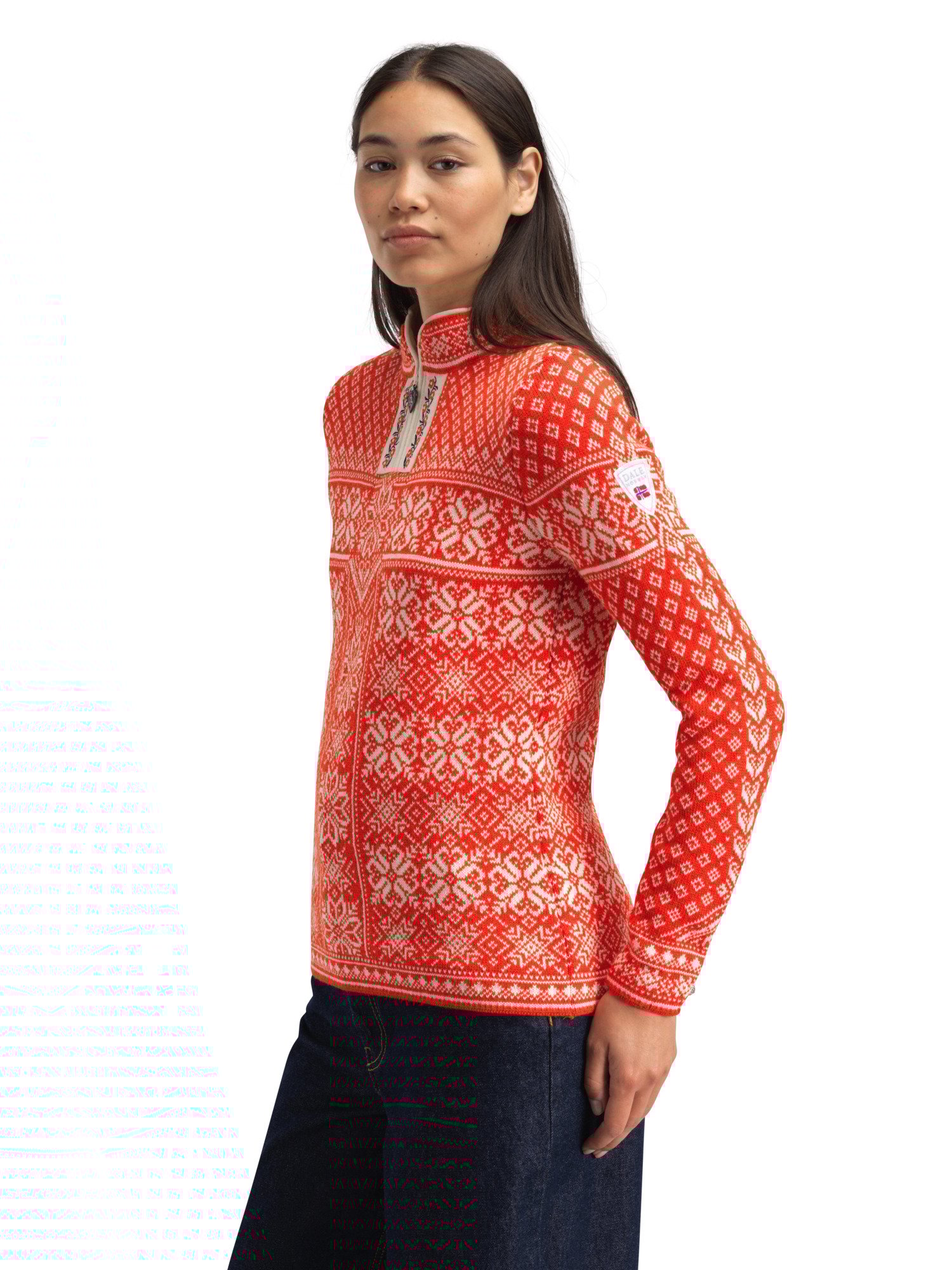 Peace Women’s Knit Sweater  Roth Red Offwhite