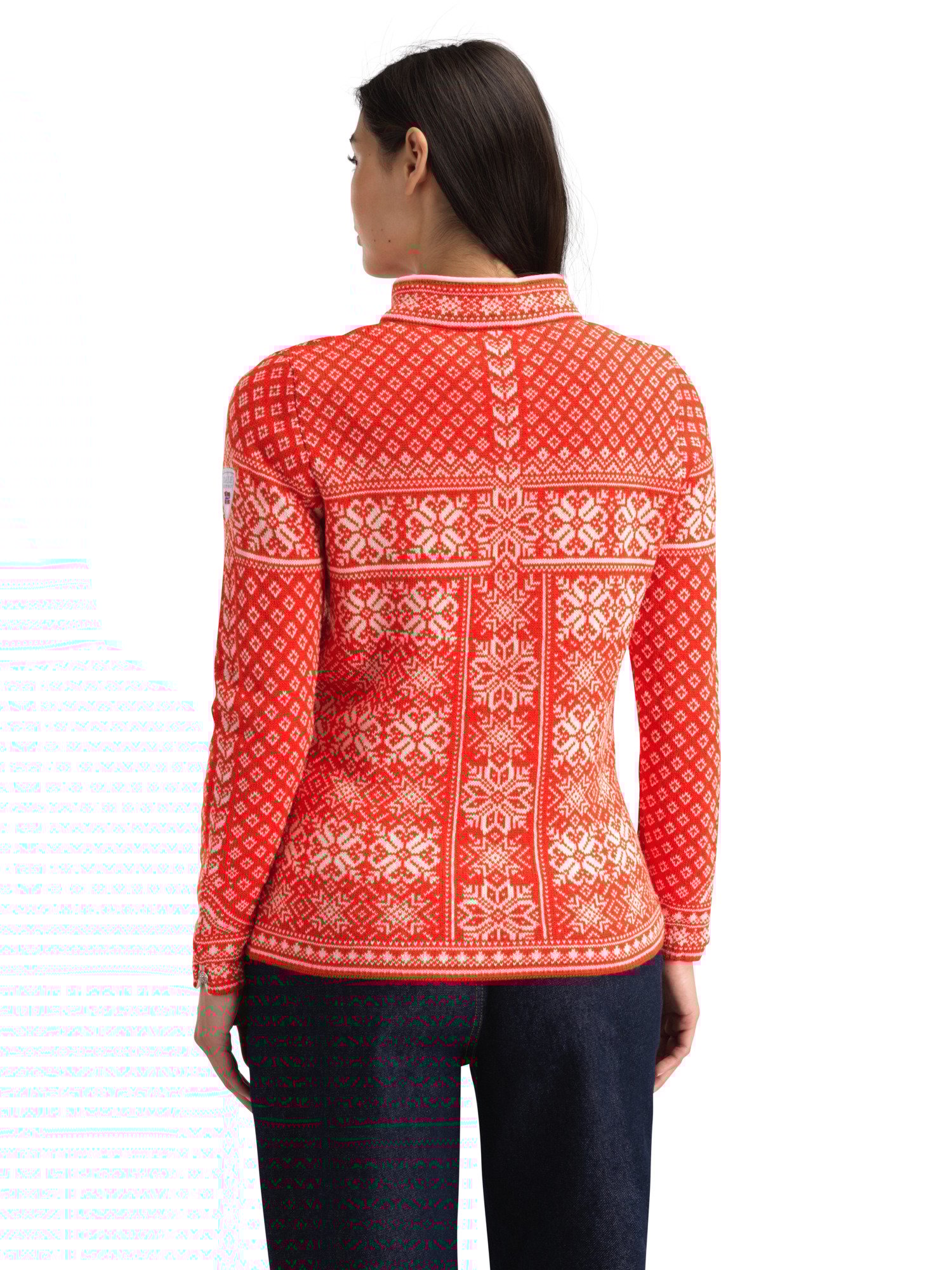 Peace Women’s Knit Sweater  Roth Red Offwhite