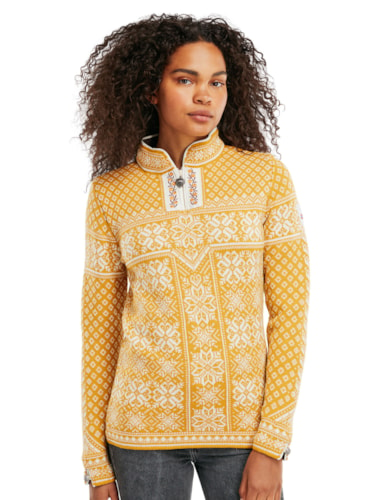 Peace Knit Sweater - Women - Mustard - Dale of Norway - Dale of Norway