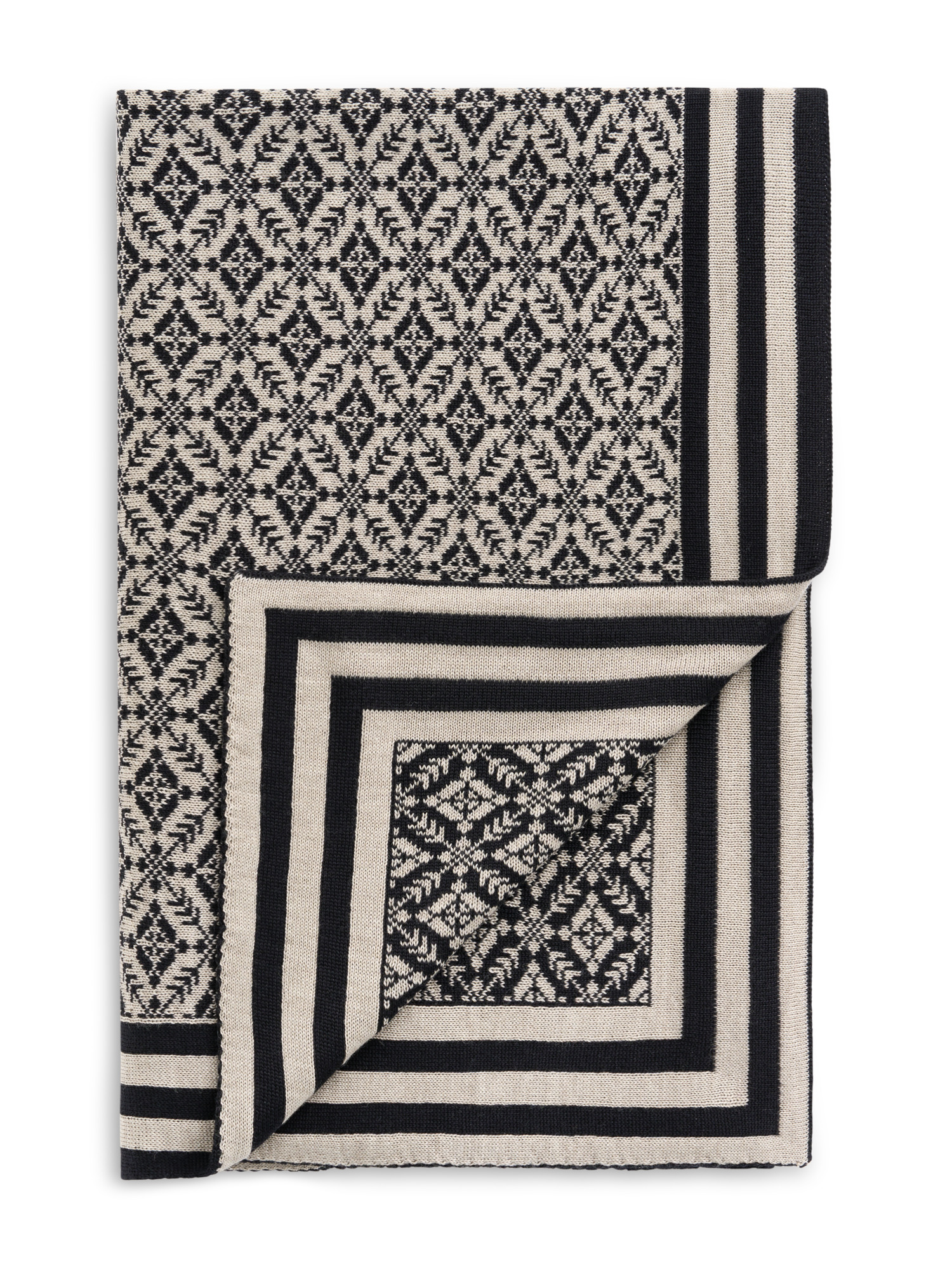 Frogner Merino Wool Blanket Black Sand