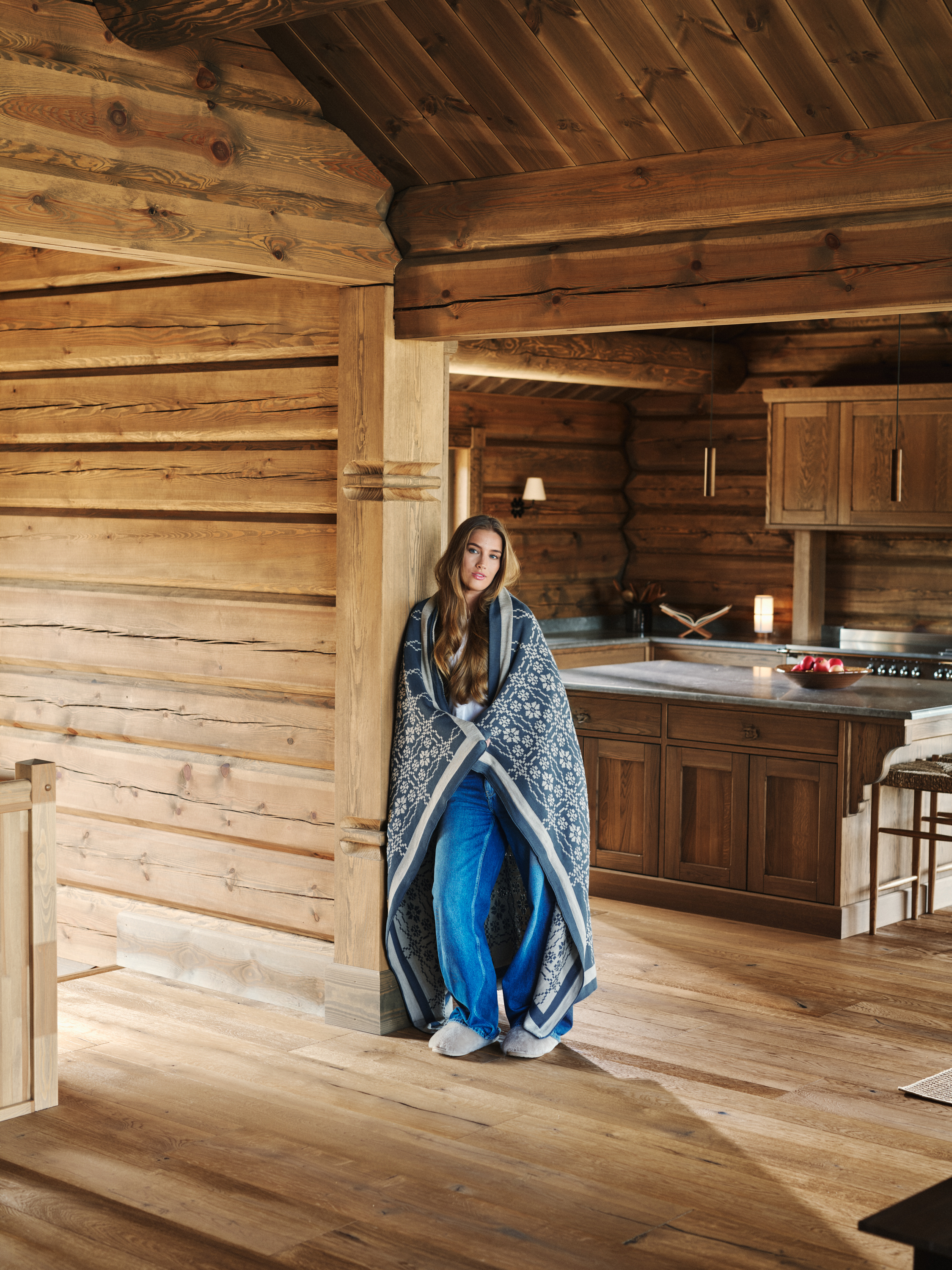 Trondheim Blanket Steel Blue