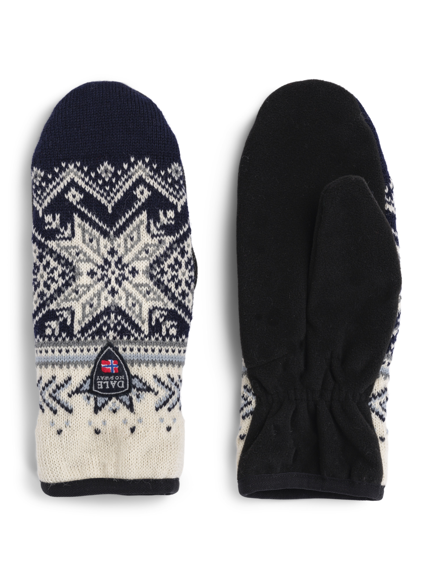 Vail Polar Mittens Offwhite Marine Midnightnavy