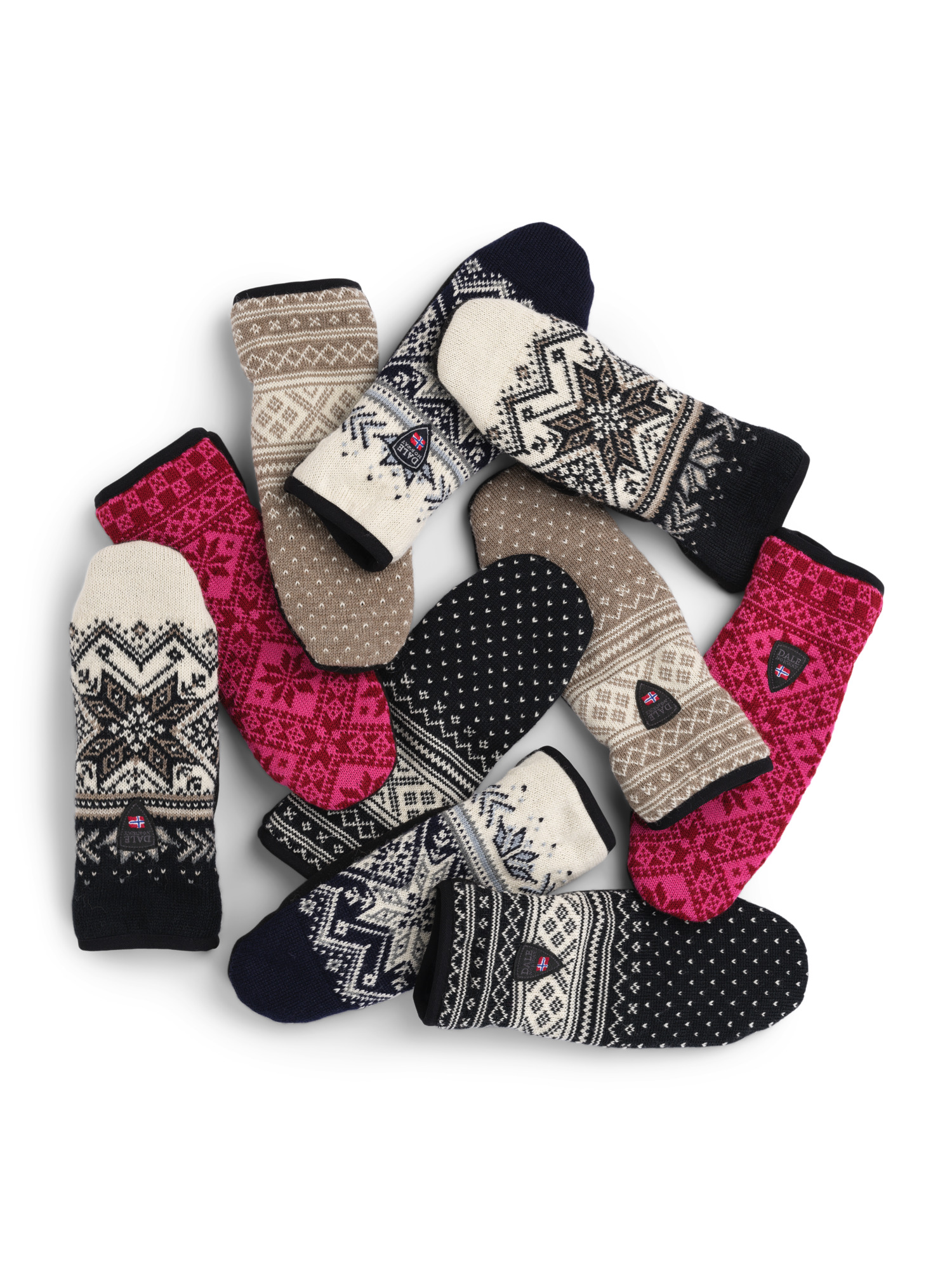 Bjorøy Polar Mittens Black Offwhite