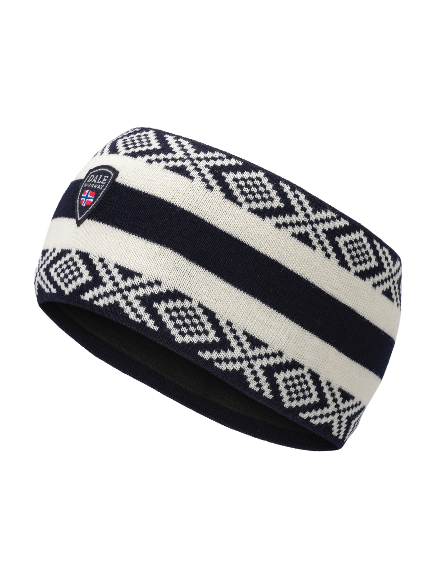Kvitegga Headband - Merino Wool Navy Offwhite