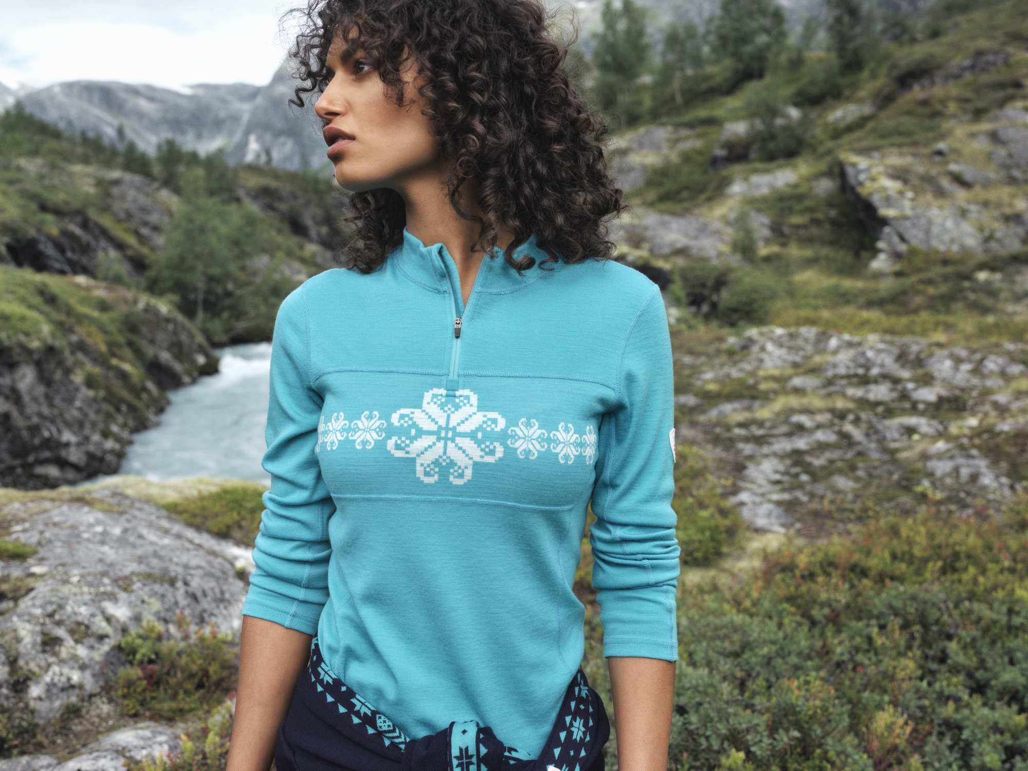 Turquoise sweater womens on sale