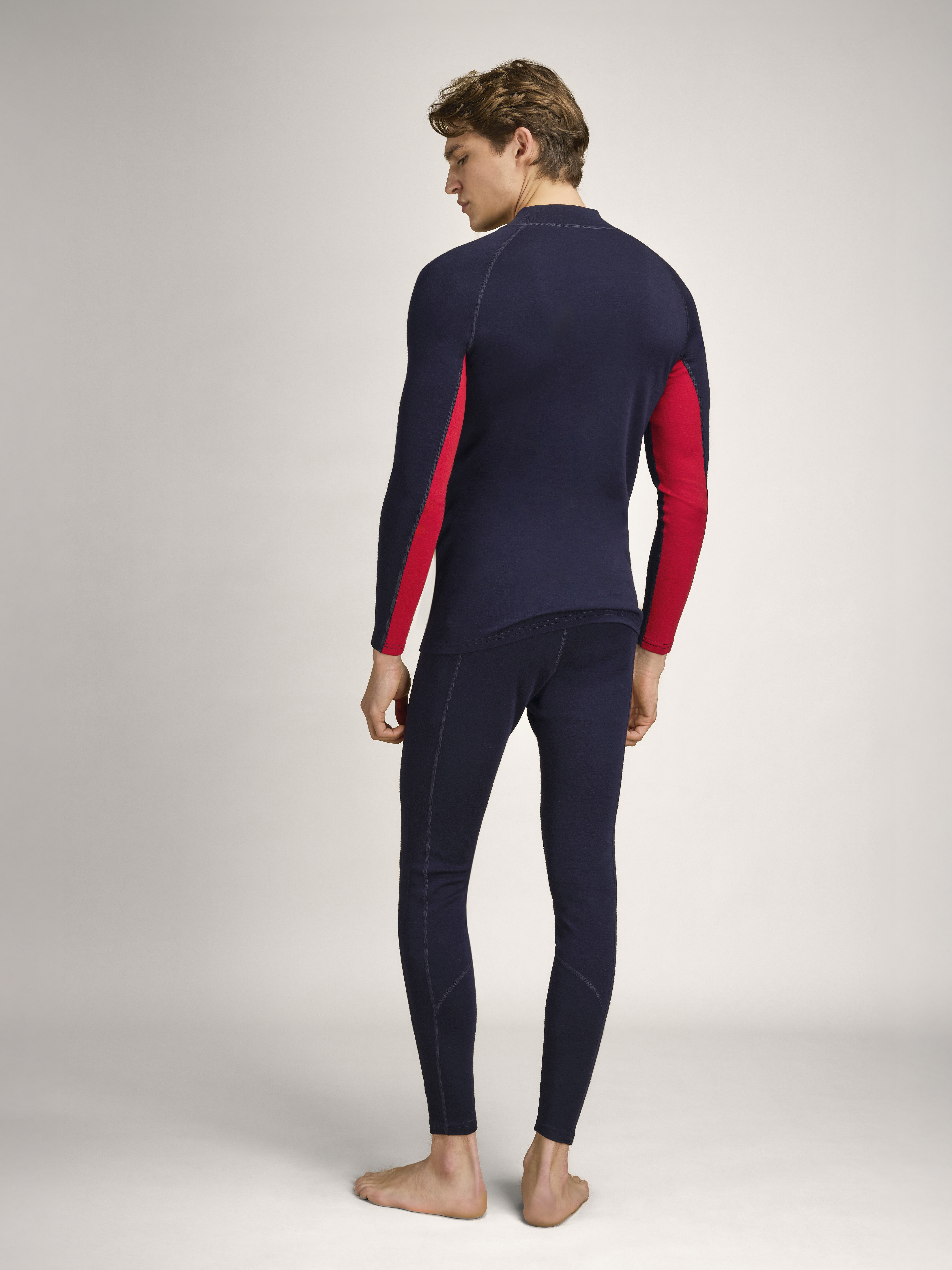 Aksla Men's Baselayer Pants - Merino wool Navy