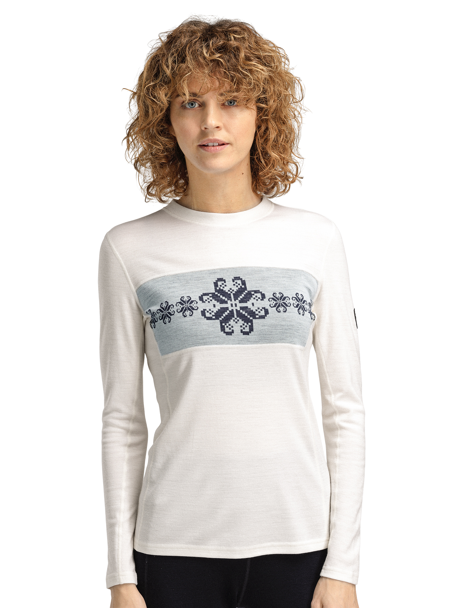 White base layer womens top