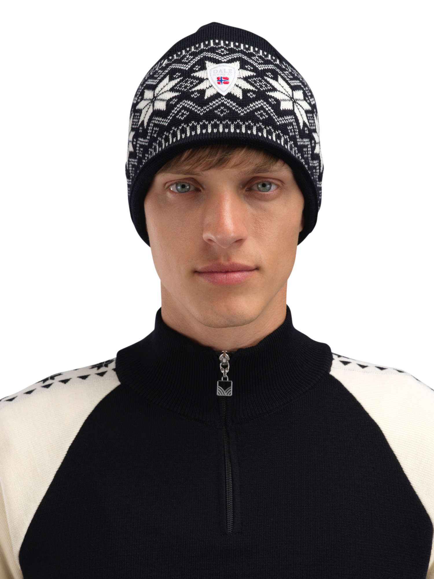 Garmisch Hat - Merino Wool Black White