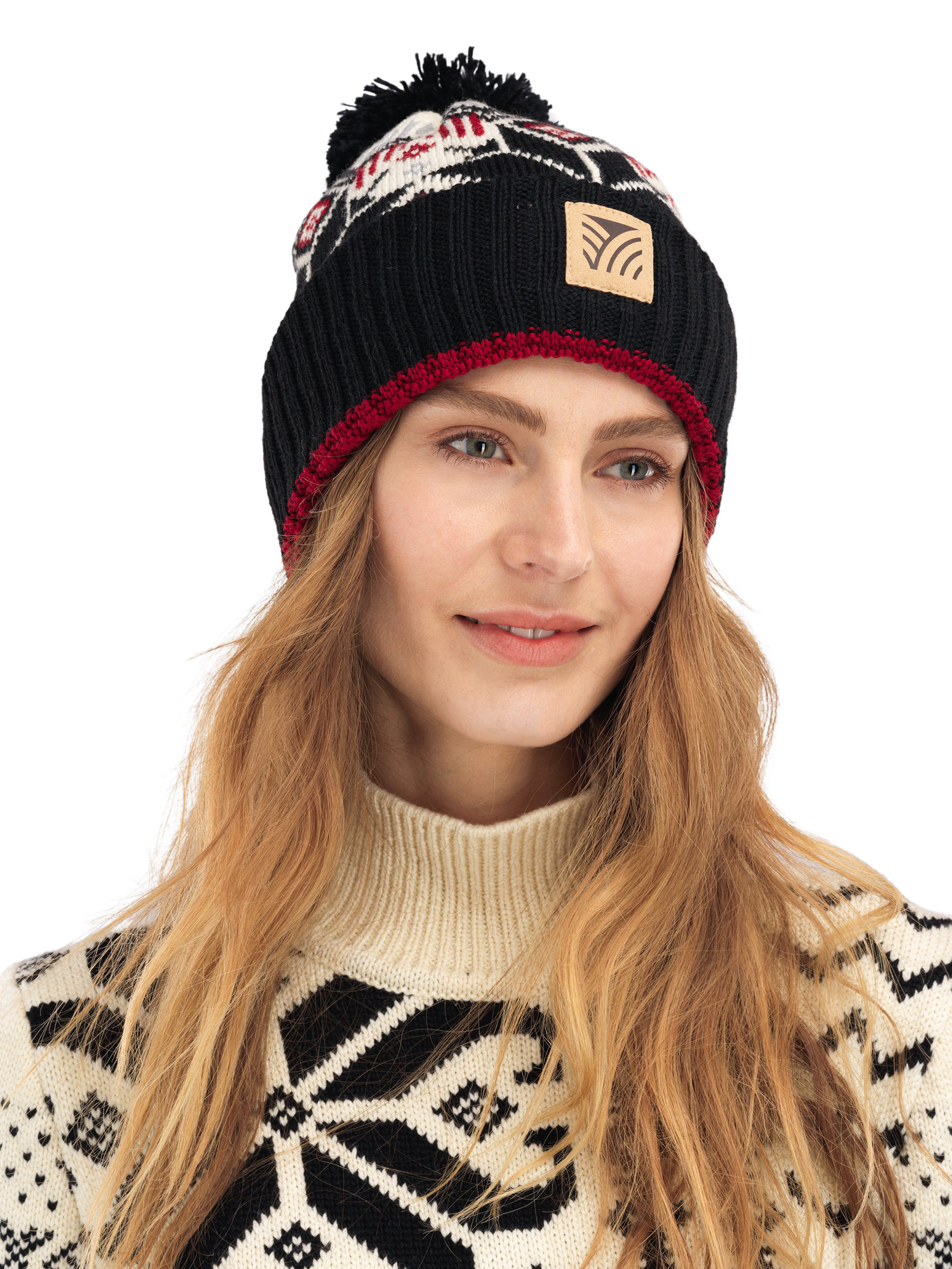 Vilja unisex wool hat  Black