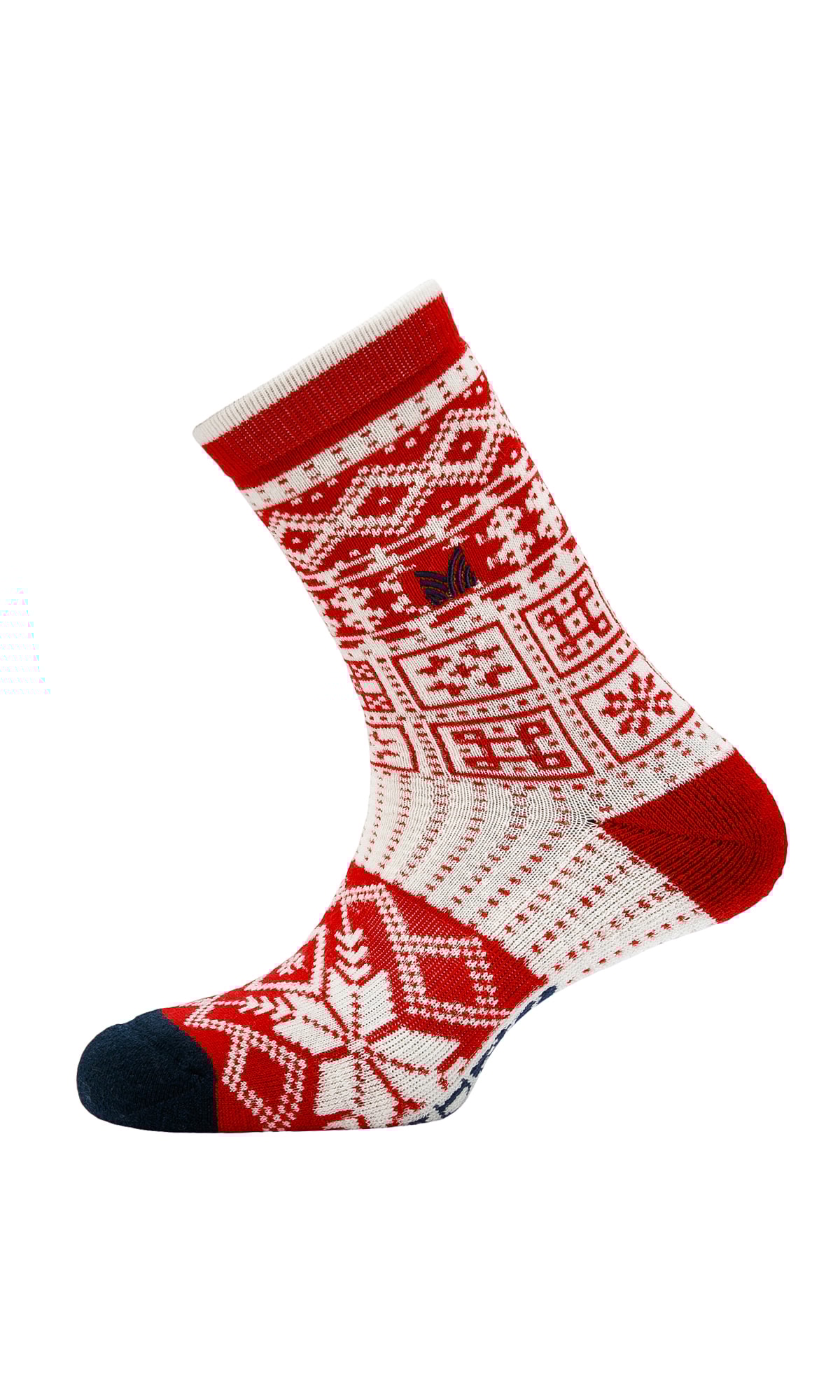 History Socks Crew cut Raspberry Offwhite Navy Dale of Norway