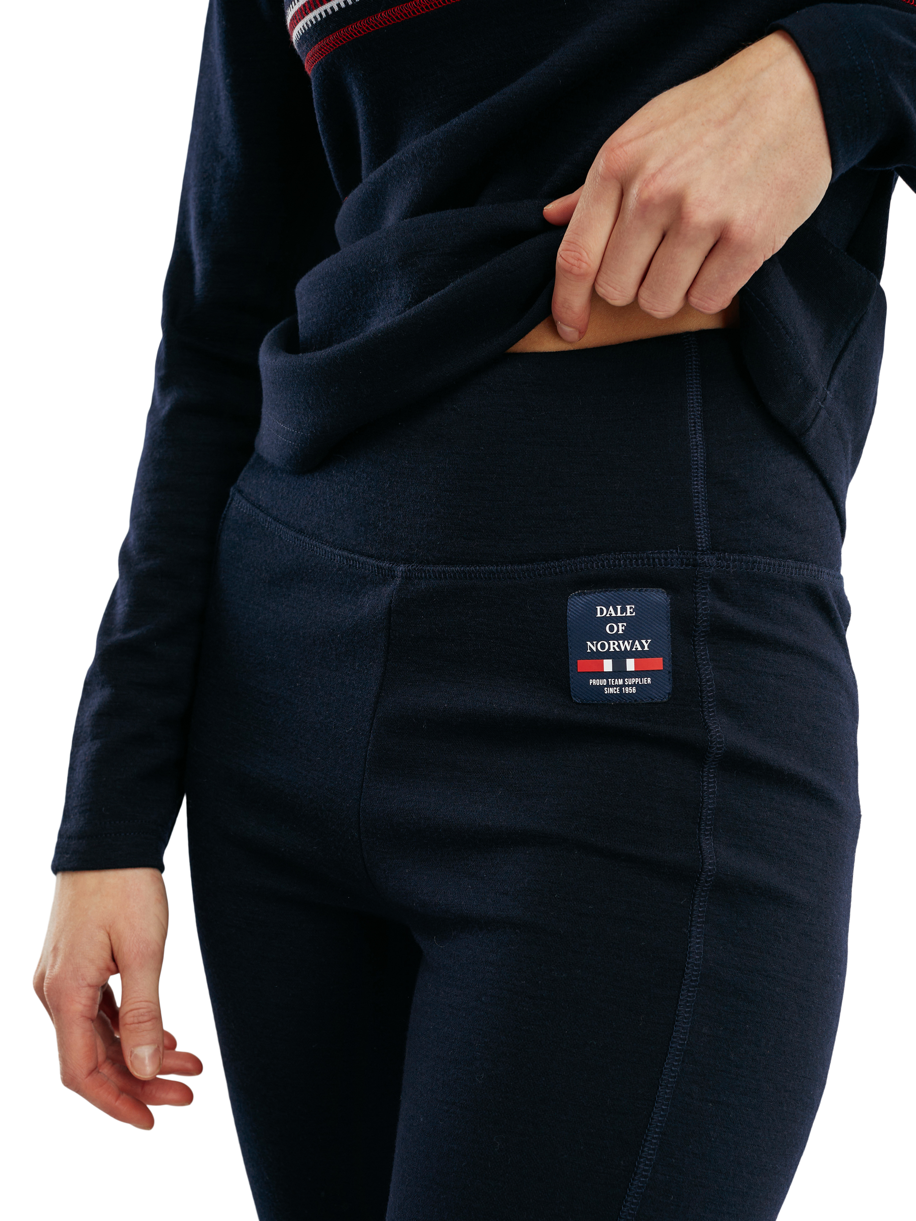 Tindefjell Superfine women’s merino wool leggings  Navy