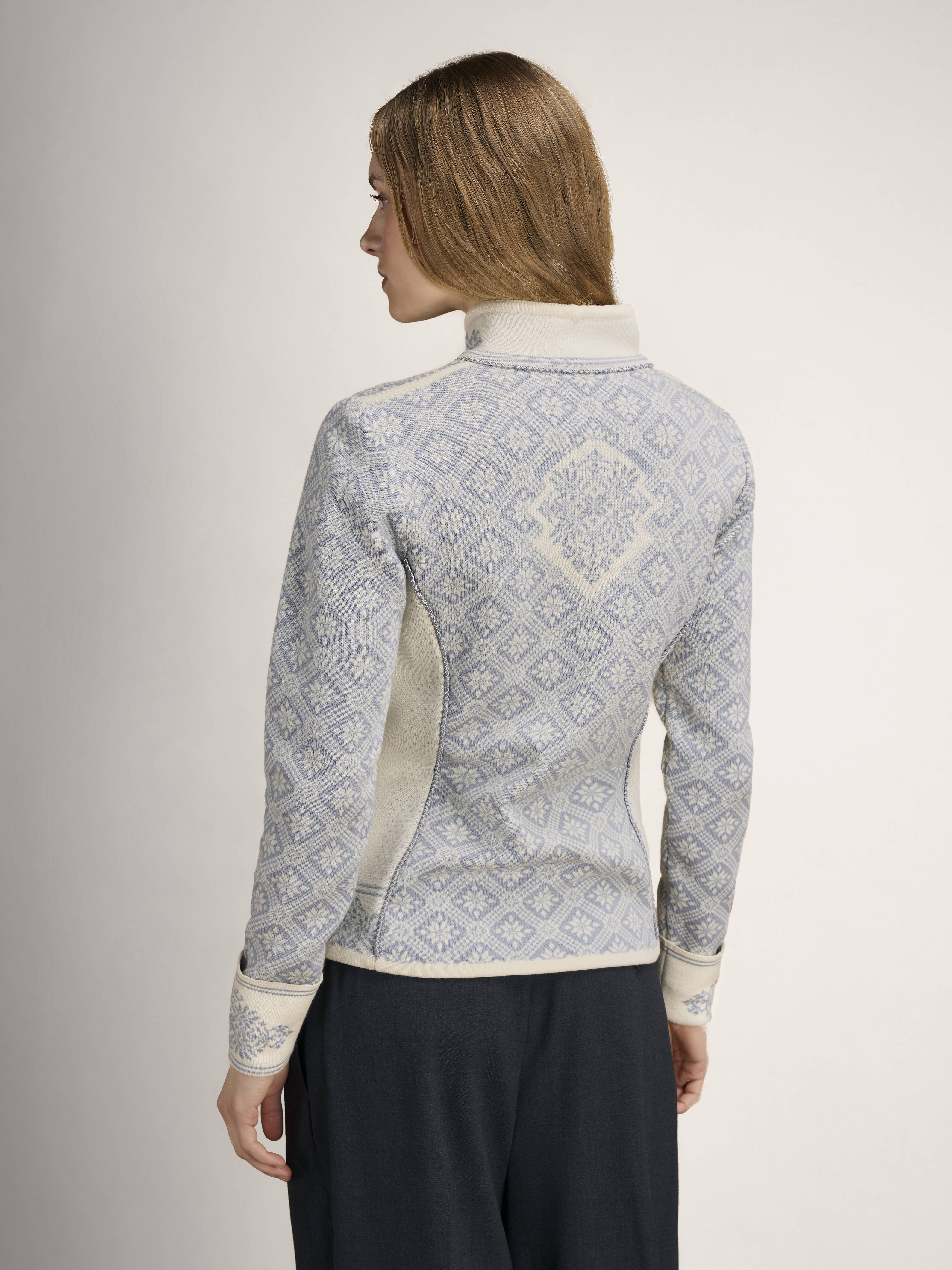 Christiania Women's Jacket - Merino Wool Offwhite Metalgrey