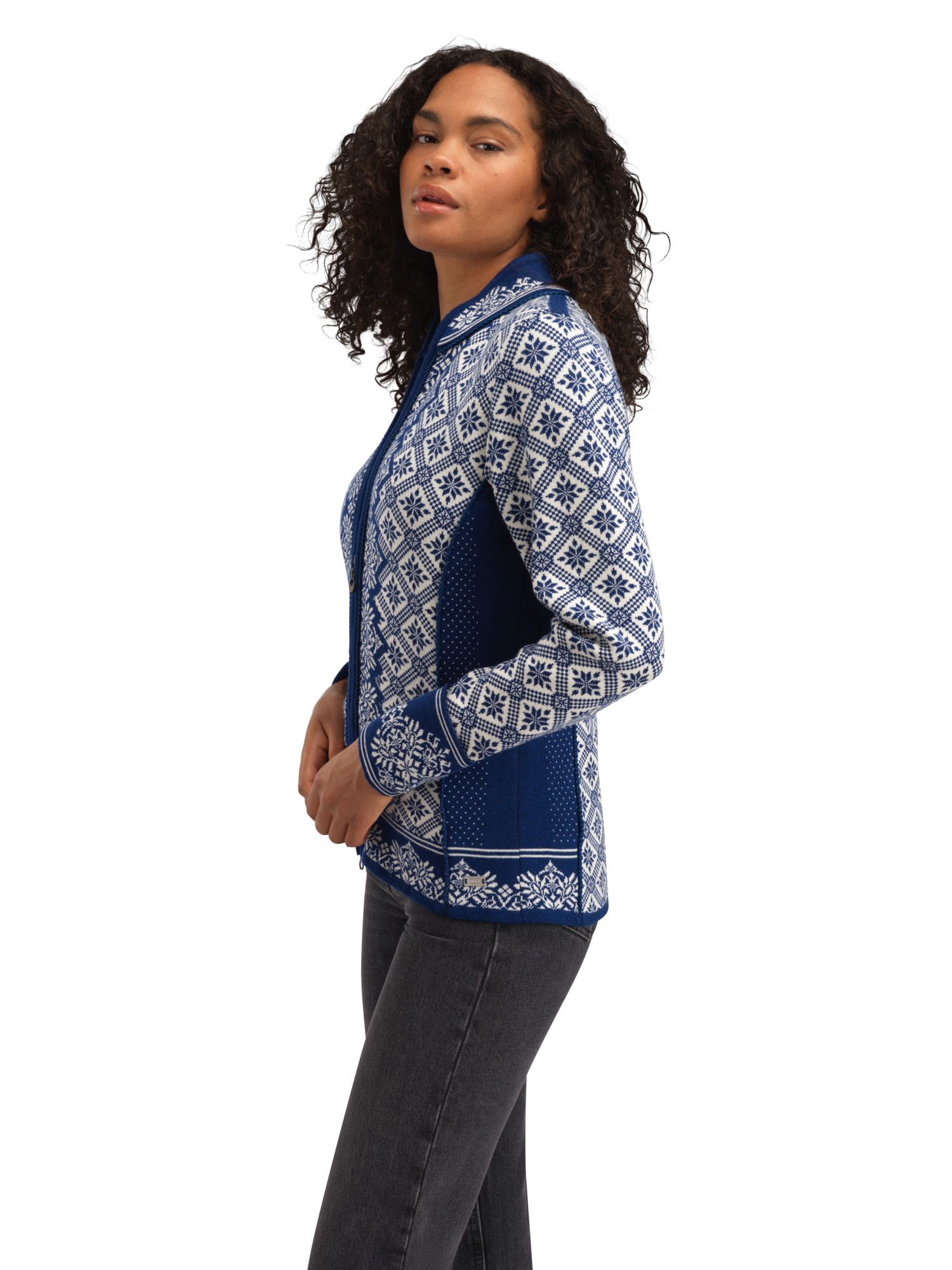 Christiania Women's Jacket - Merino Wool Atlantic Mel Off-white