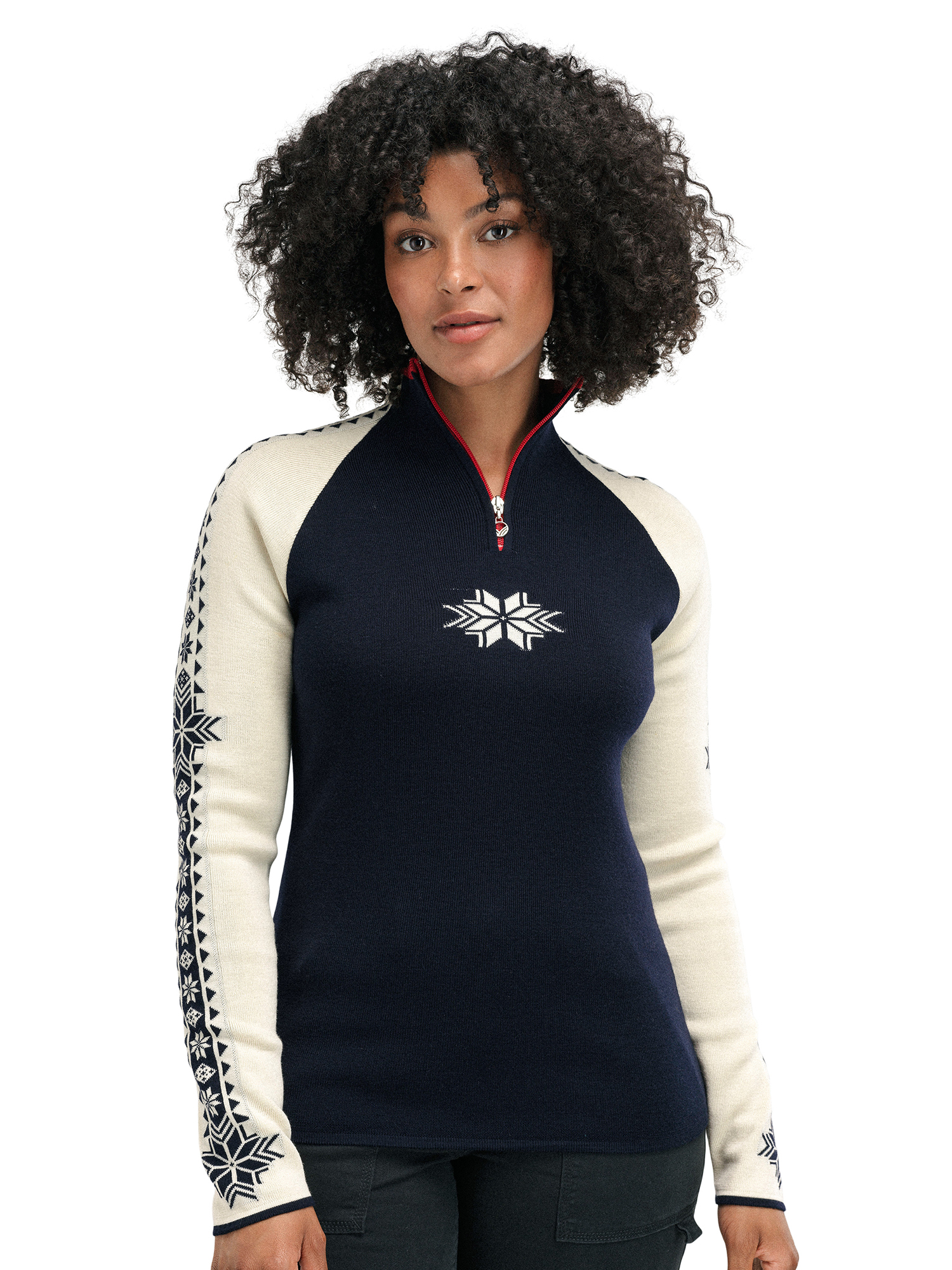Geilo Sweater Women Navy Offwhite Dale of Norway Dale of