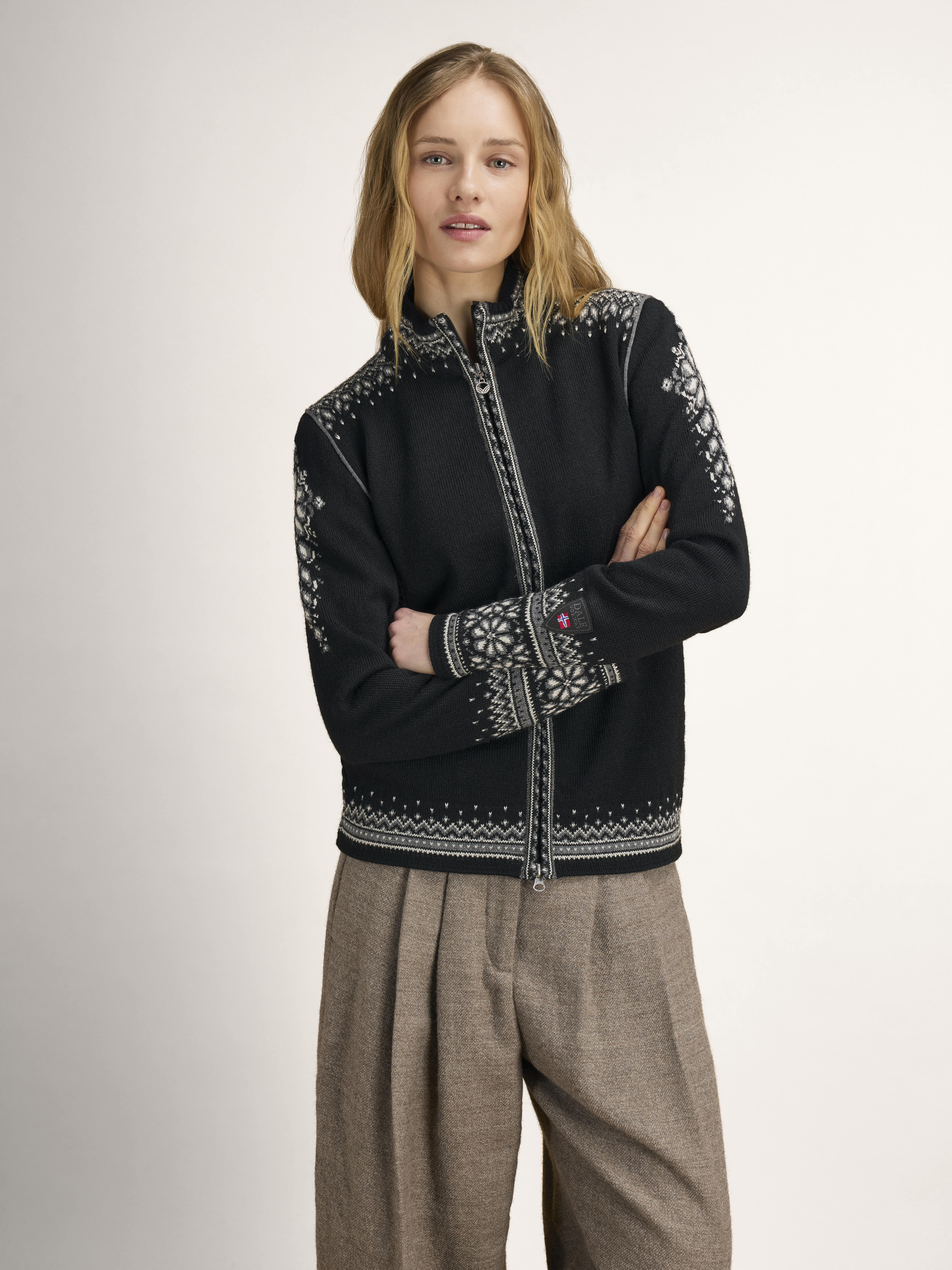 140th Anniversary Women’s Wool Jacket  Black Offwhite Smoke