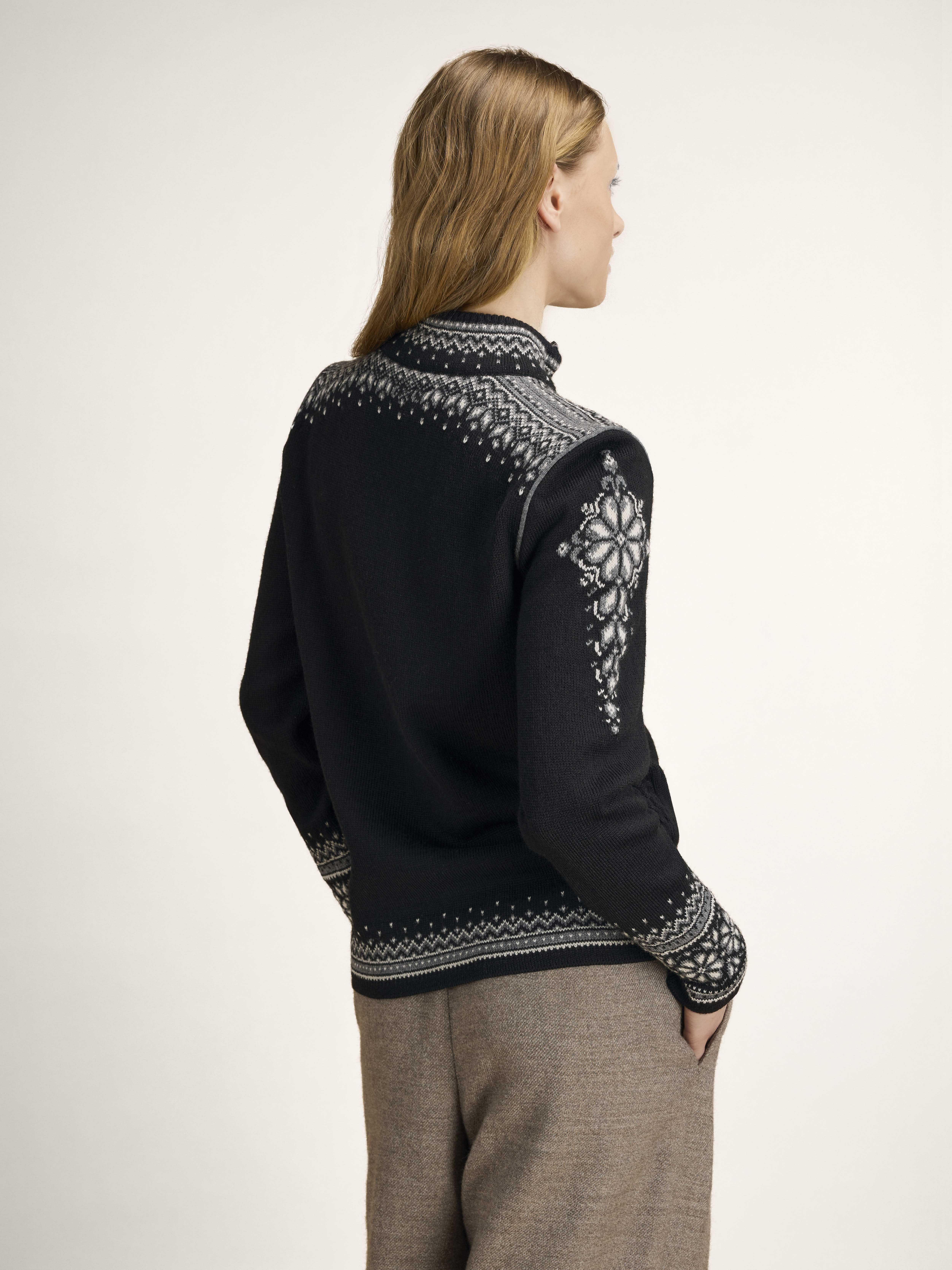 140th Anniversary Women’s Wool Jacket  Black Offwhite Smoke