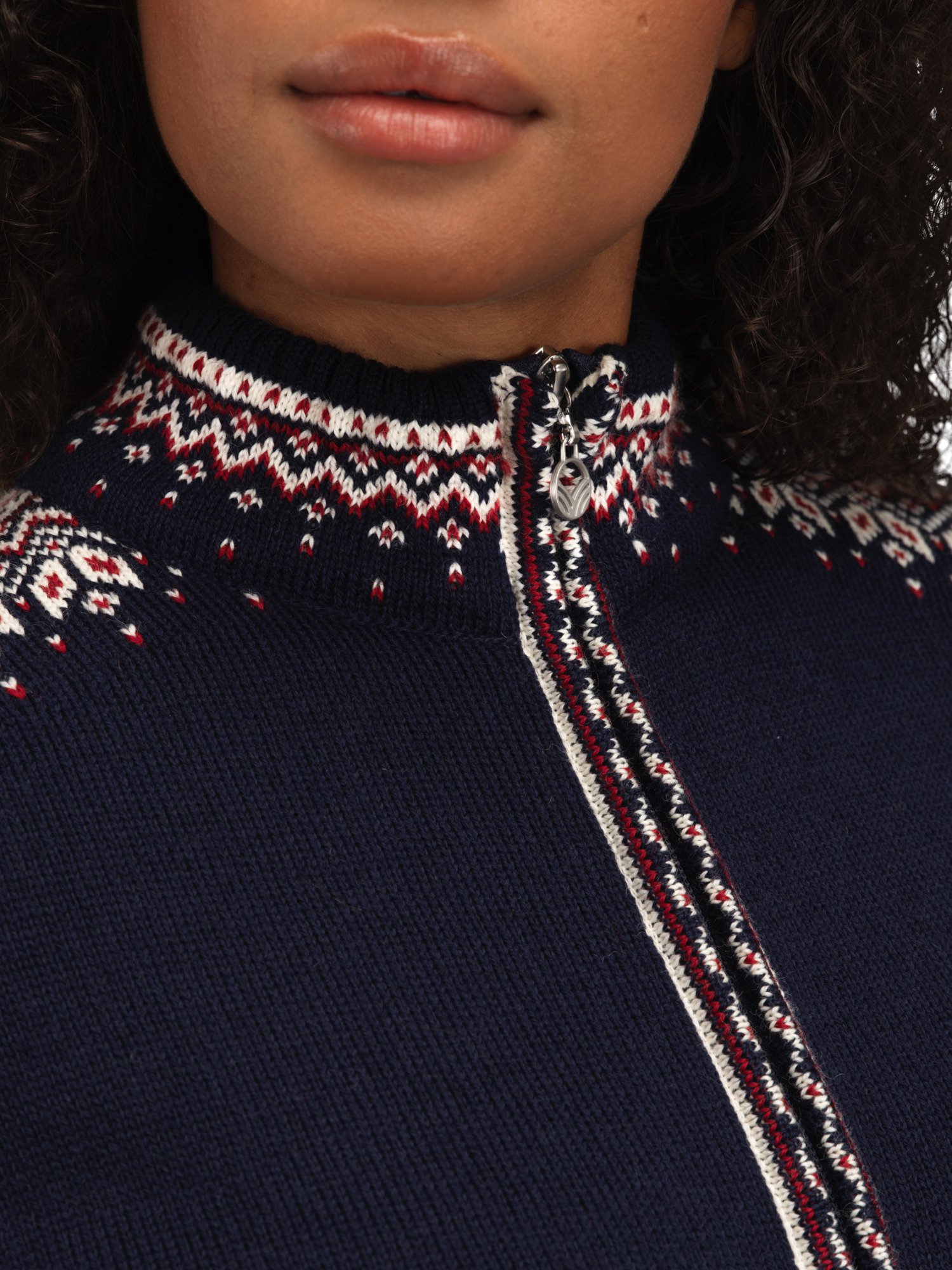 140th Anniversary Women's Wool Jacket NAVY RED ROSE OFF WHITE