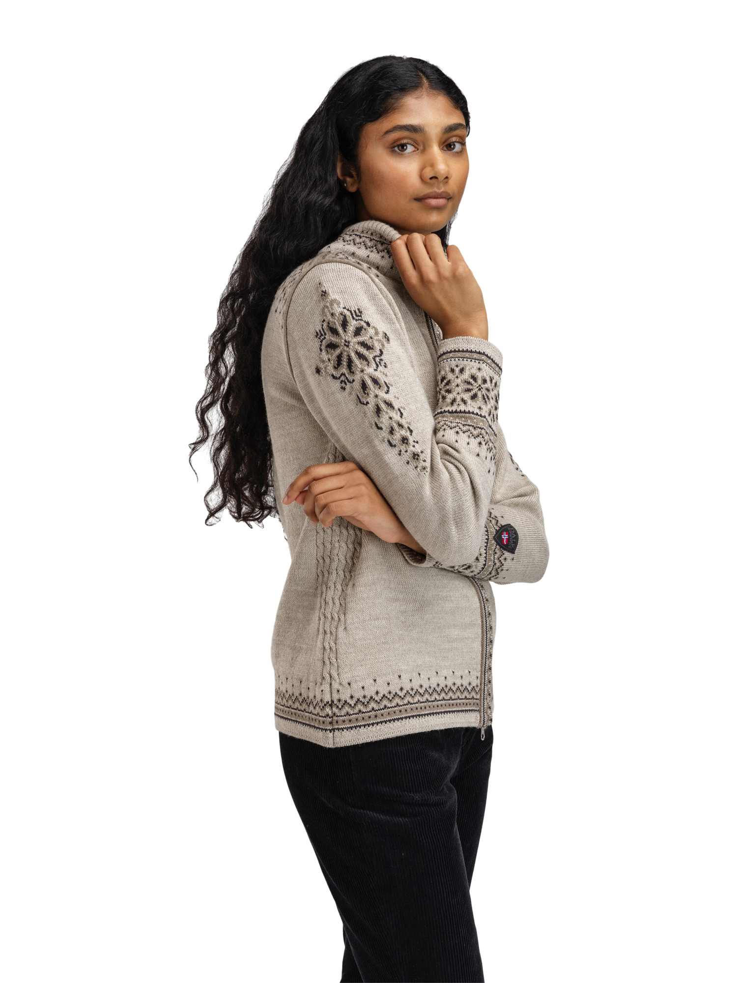 ジャケット・アウター euw layered knit jacket LAYERED KNIT JACKET