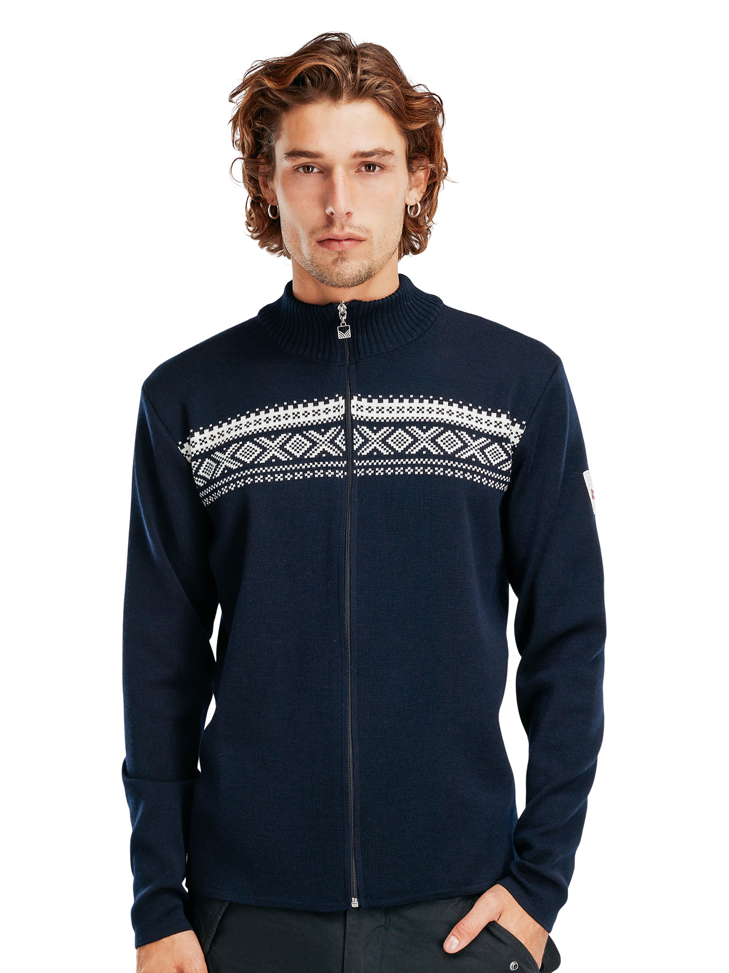 Dalestølen Masc Jacket Navy Offwhite - Dale of Norway