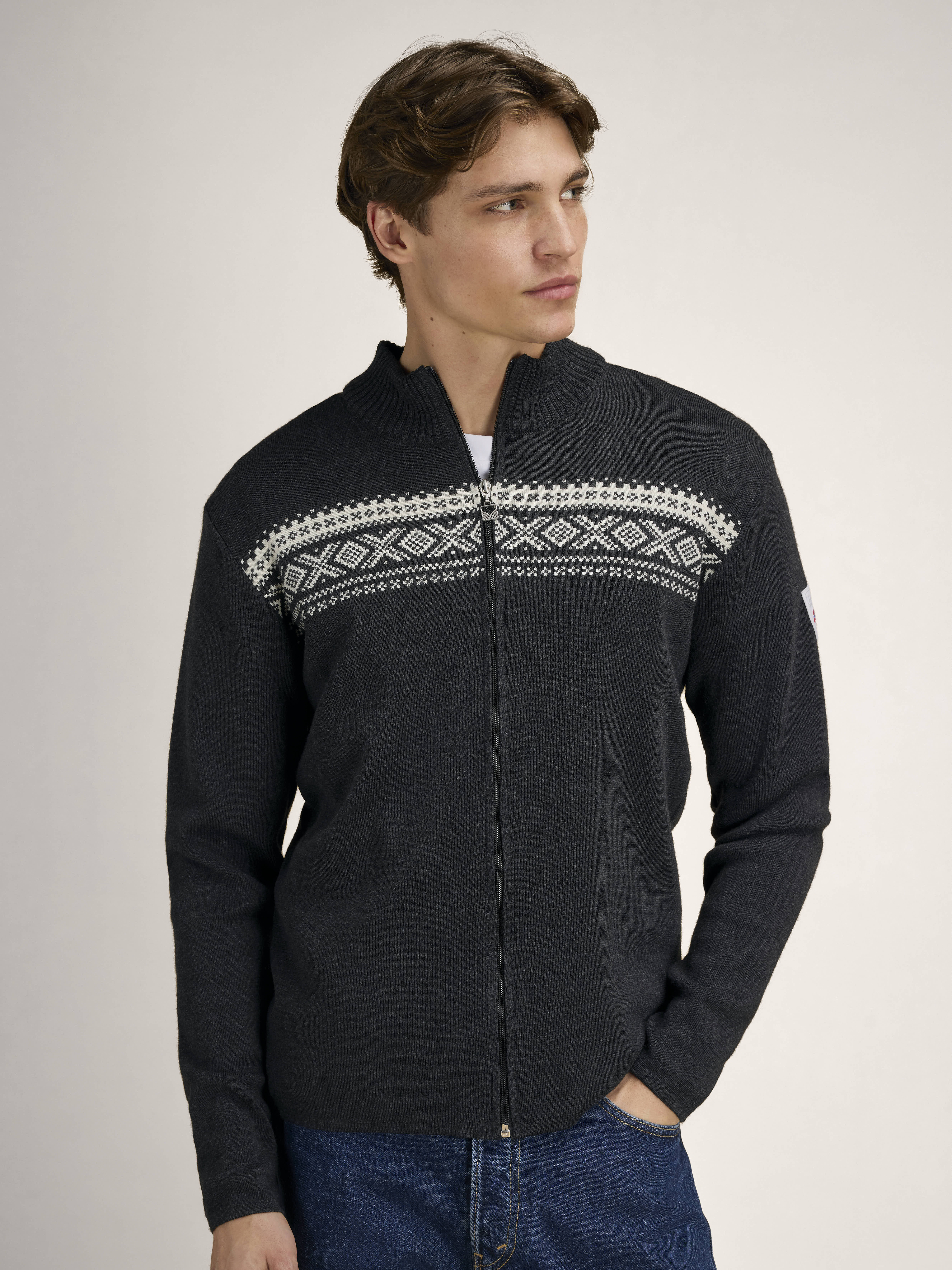 Dalestølen men's jacket Darkcharcoal Offwhite