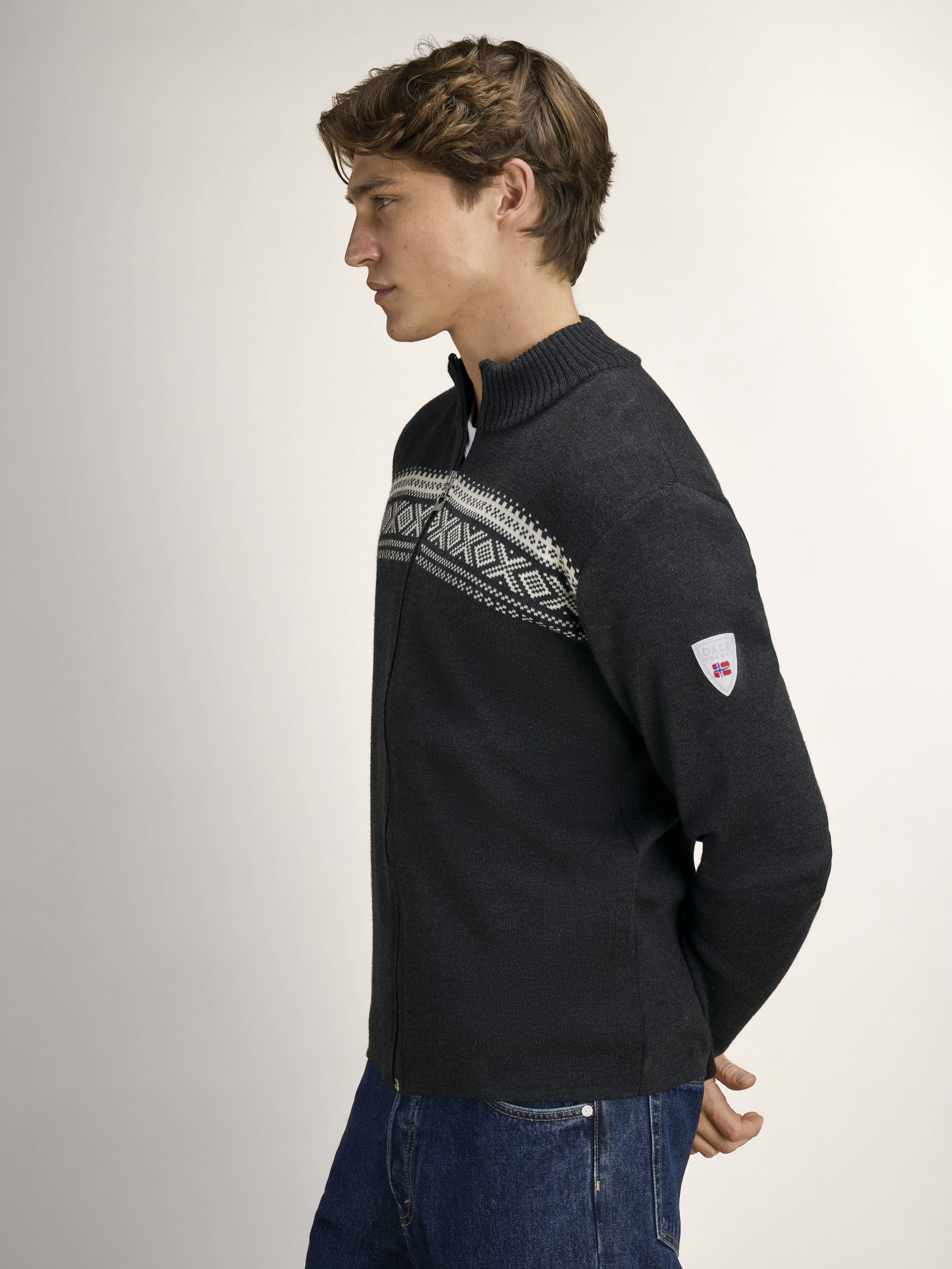 Dalestølen men's jacket Darkcharcoal Offwhite