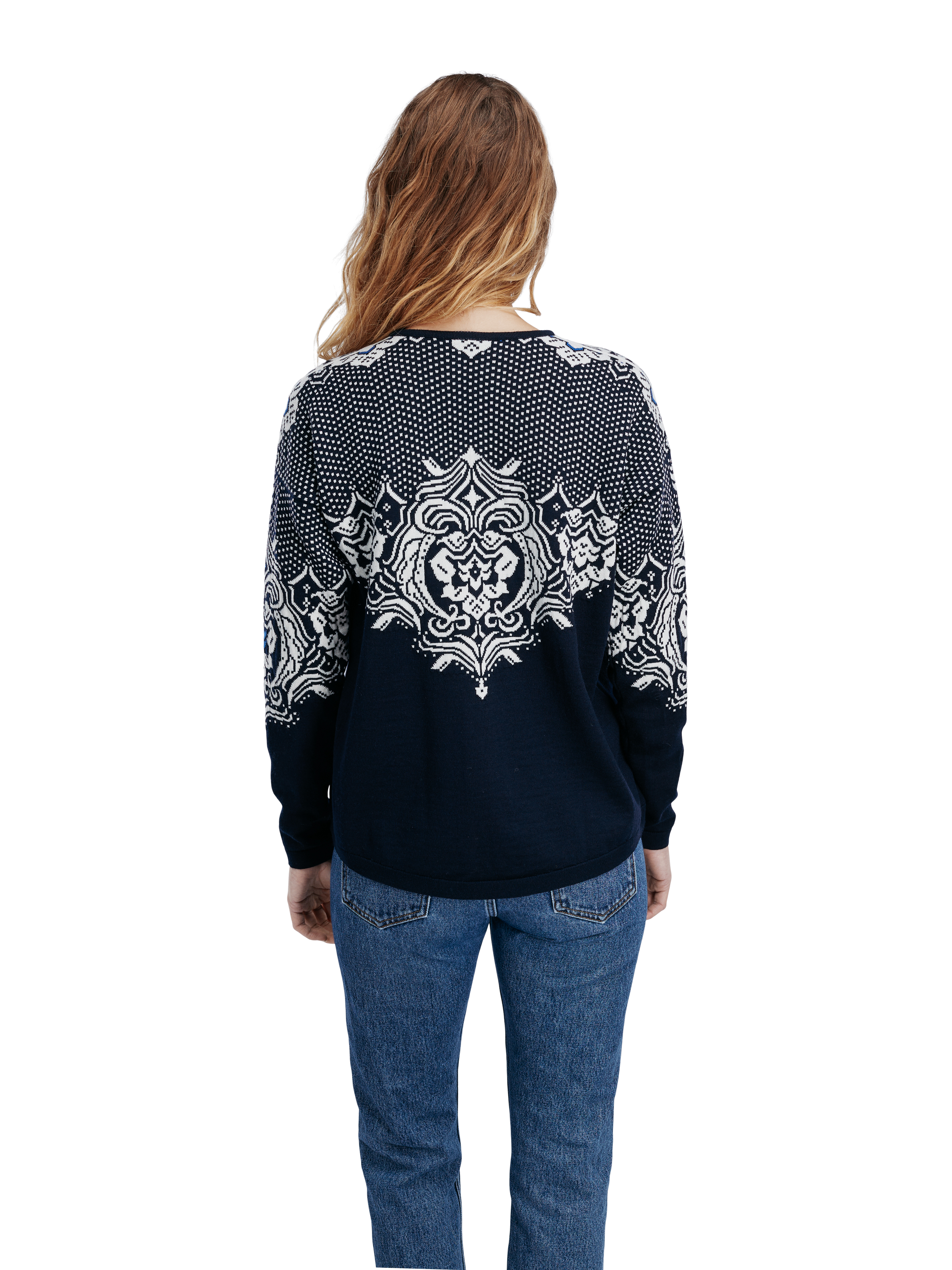 Rosendal women's jacket  Navy Offwhite Ultramarine