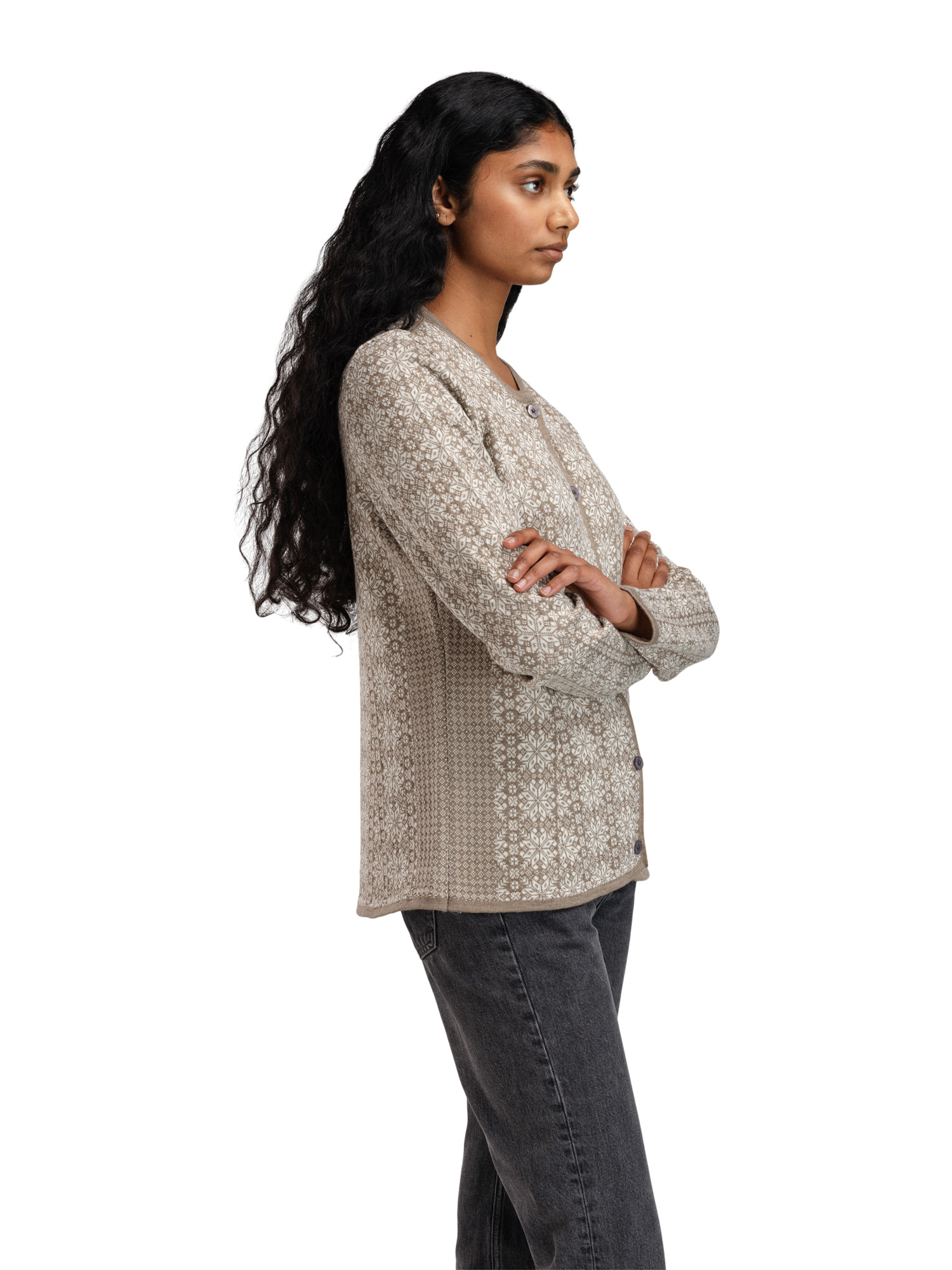 Othelie Women's Jacket - Merino Wool Mountainstone Offwhite Mt.s