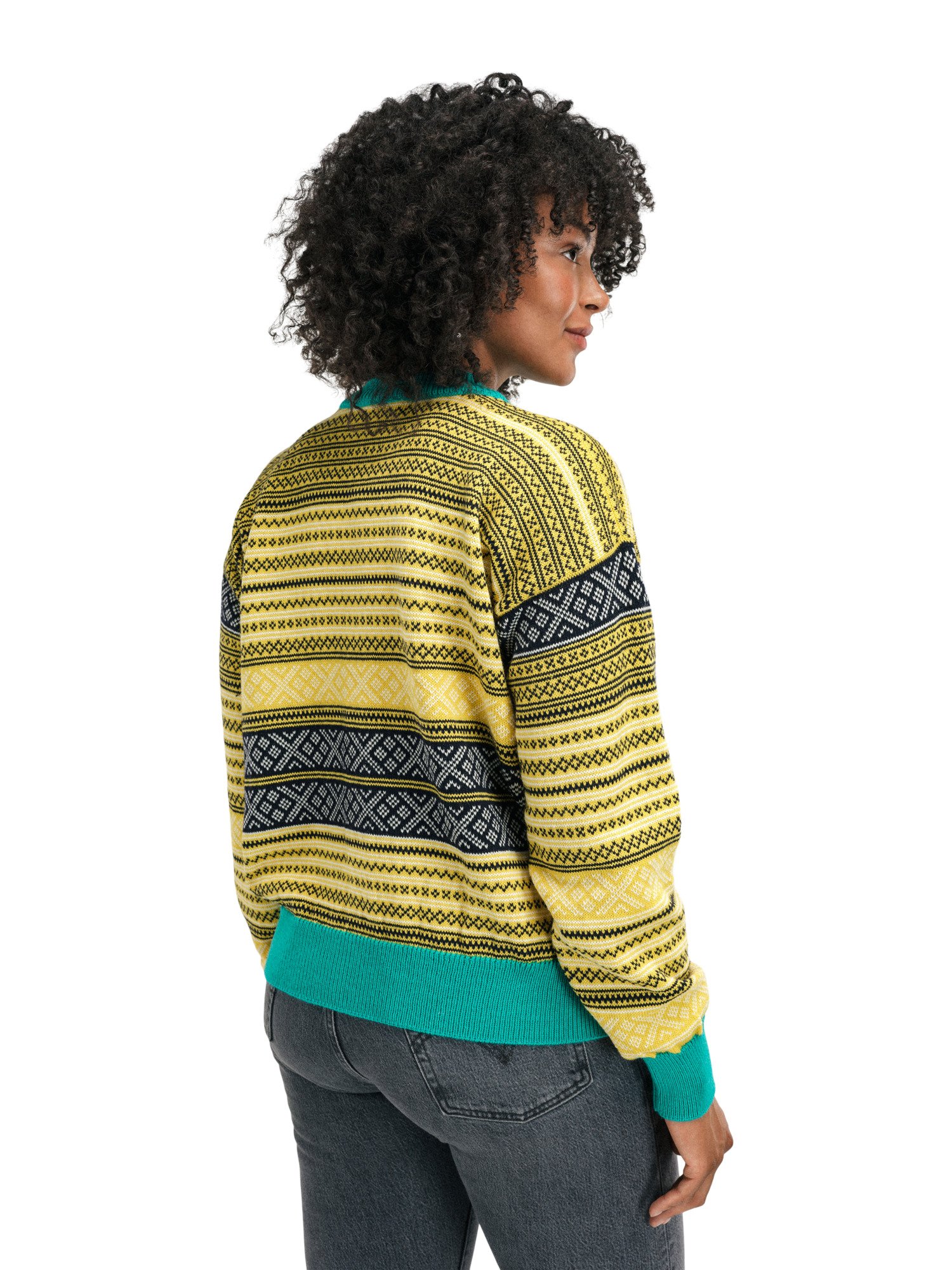 Dale of Norway Skarpoy Women s Cardigan Yellow Wool Cardigan with Setesdal Pattern Dale of Norway