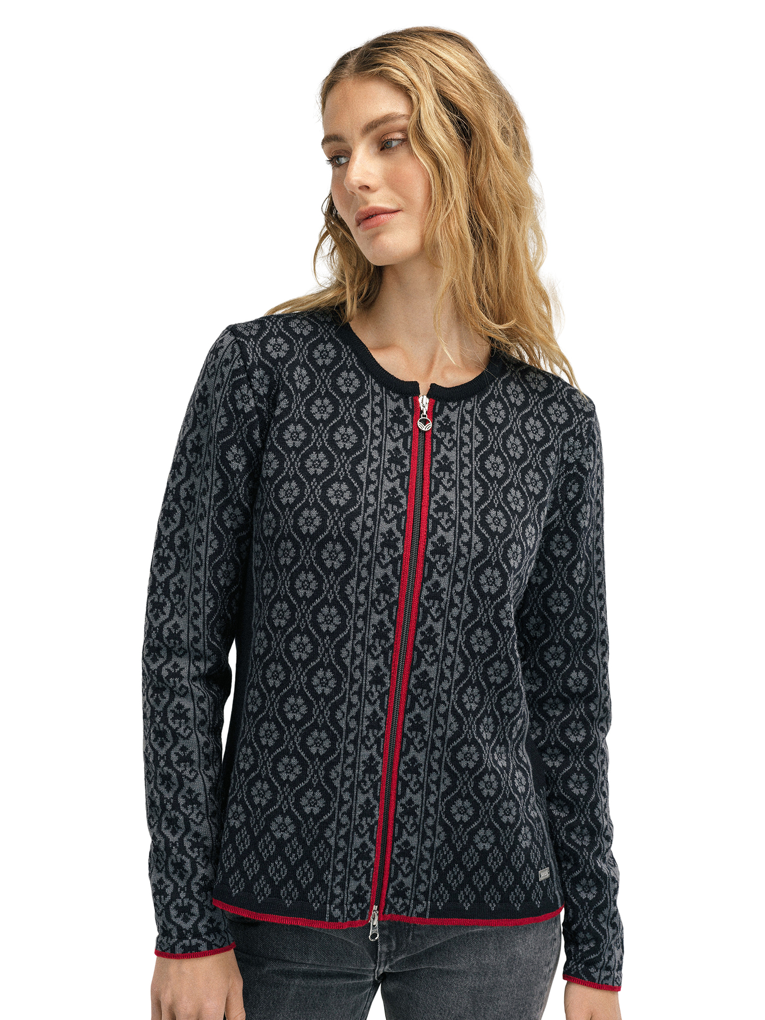 Singsaker Women's Jacket - Merino Wool Black Redrose