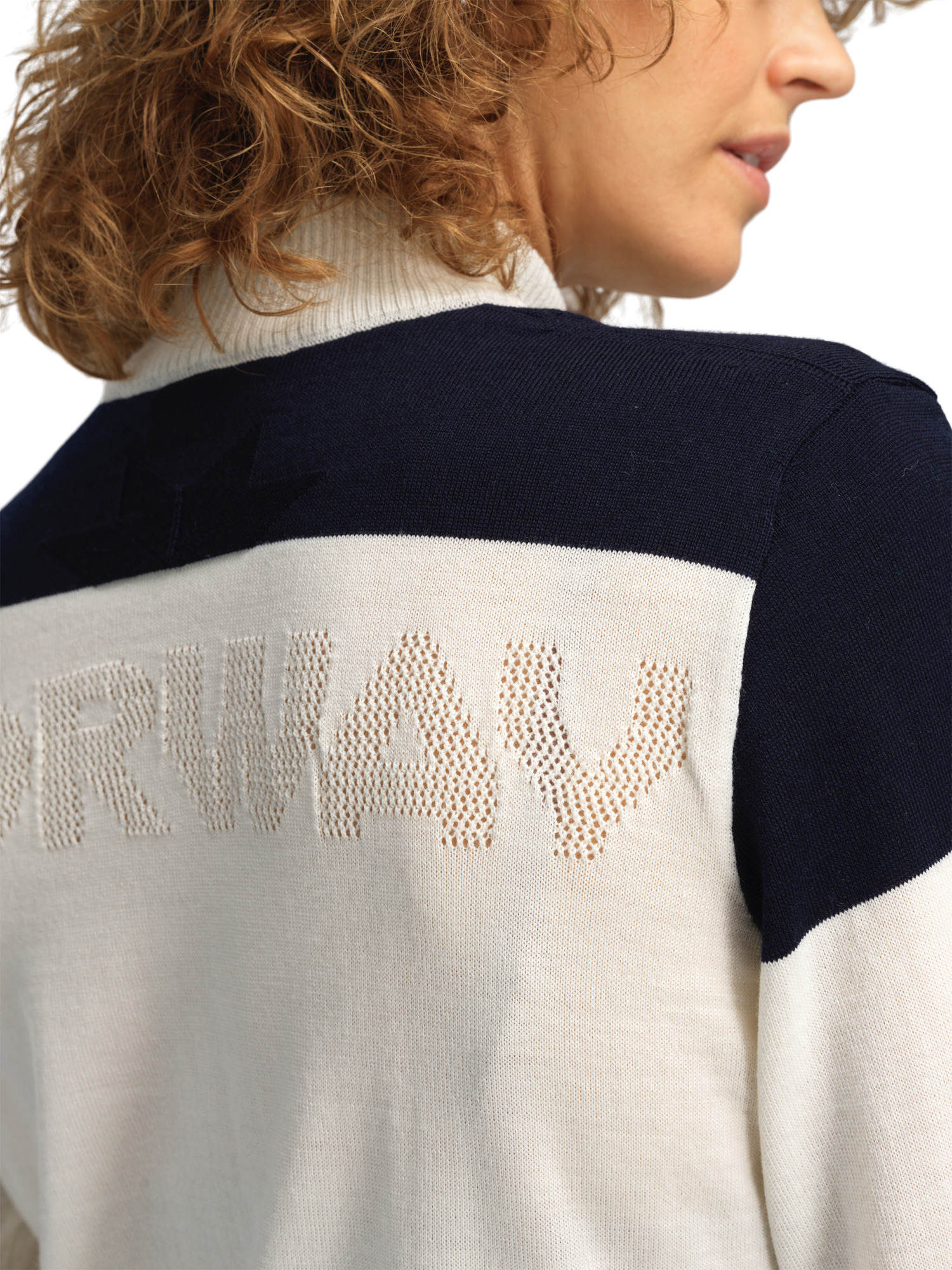 Mount Stello Women's Jacket - Merino wool Offwhite Marine Raspberry