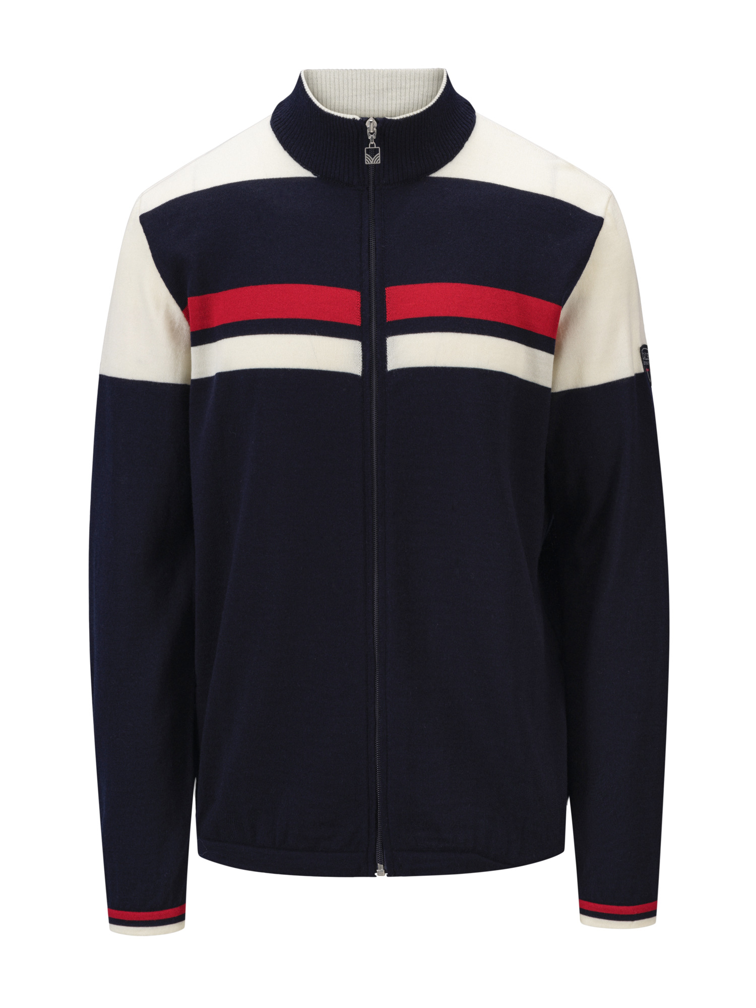 Mount Stello Masculine Jacket Navy Offwhite Raspberry - Dale of Norway