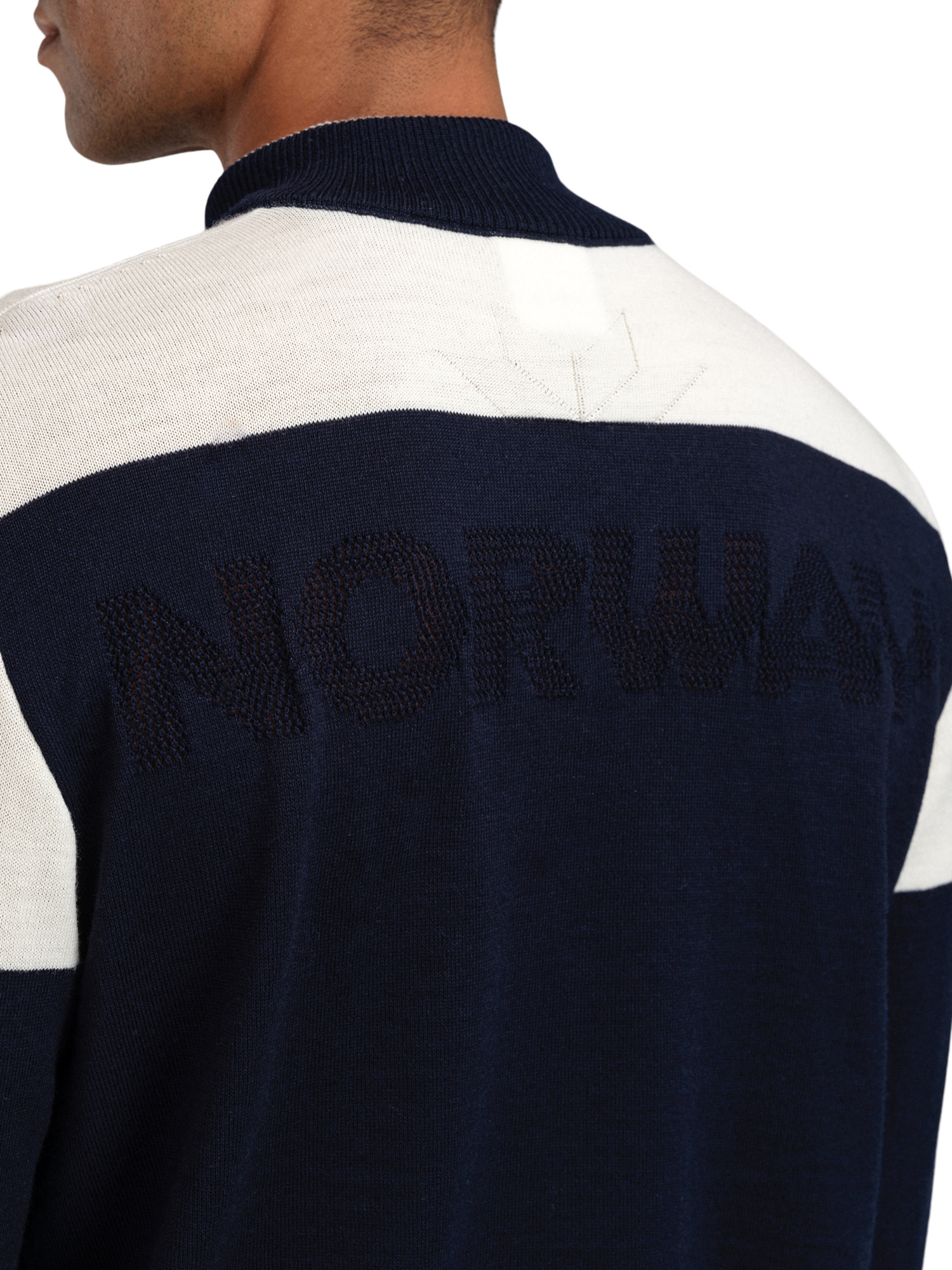 Mount Stello Masculine Jacket Navy Offwhite Raspberry - Dale of Norway