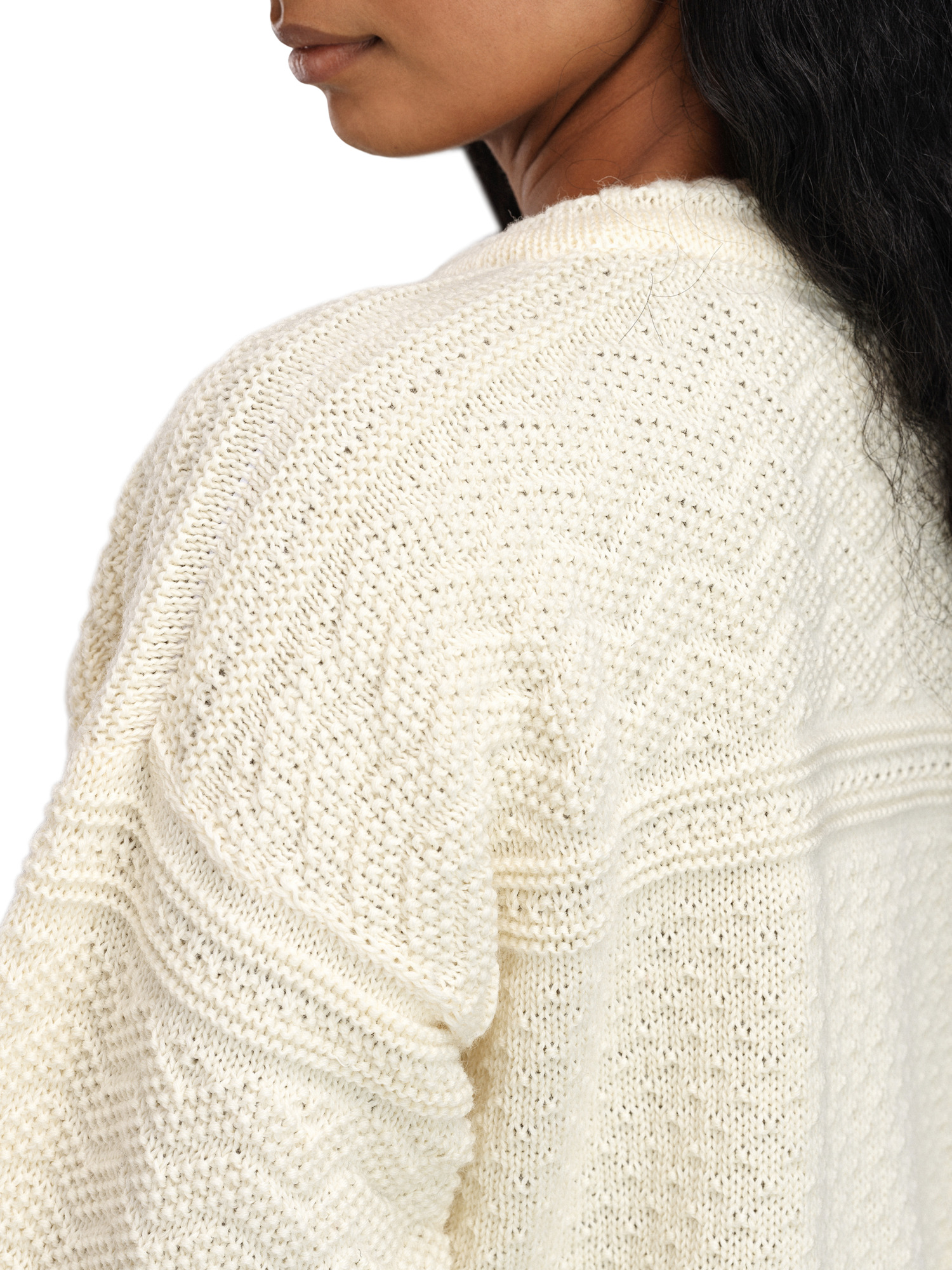 Lusa Women's Cardigan - Norwegian Wool Offwhite