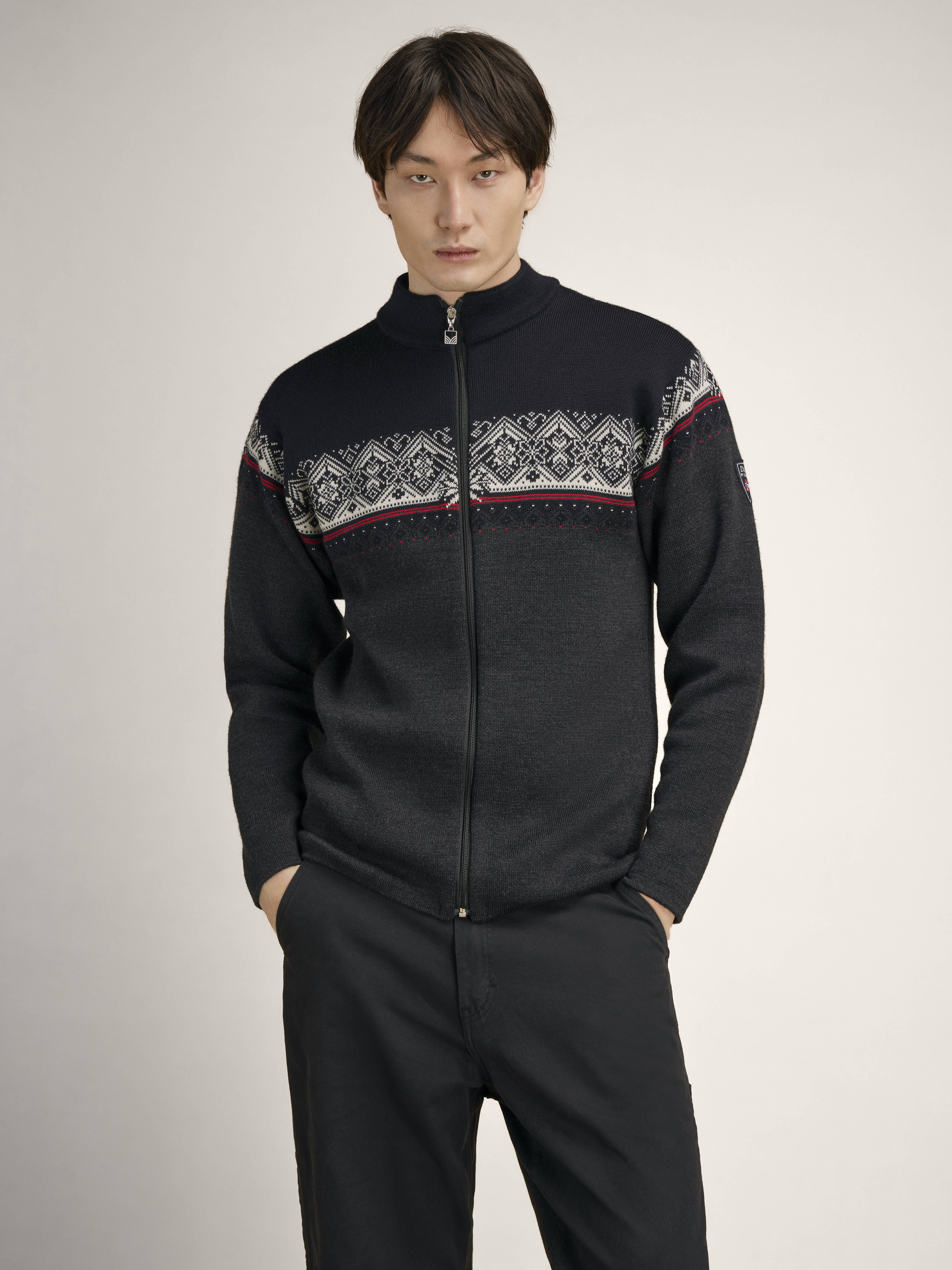 Moritz Men’s jacket Darkcharcoal Black Offwhite