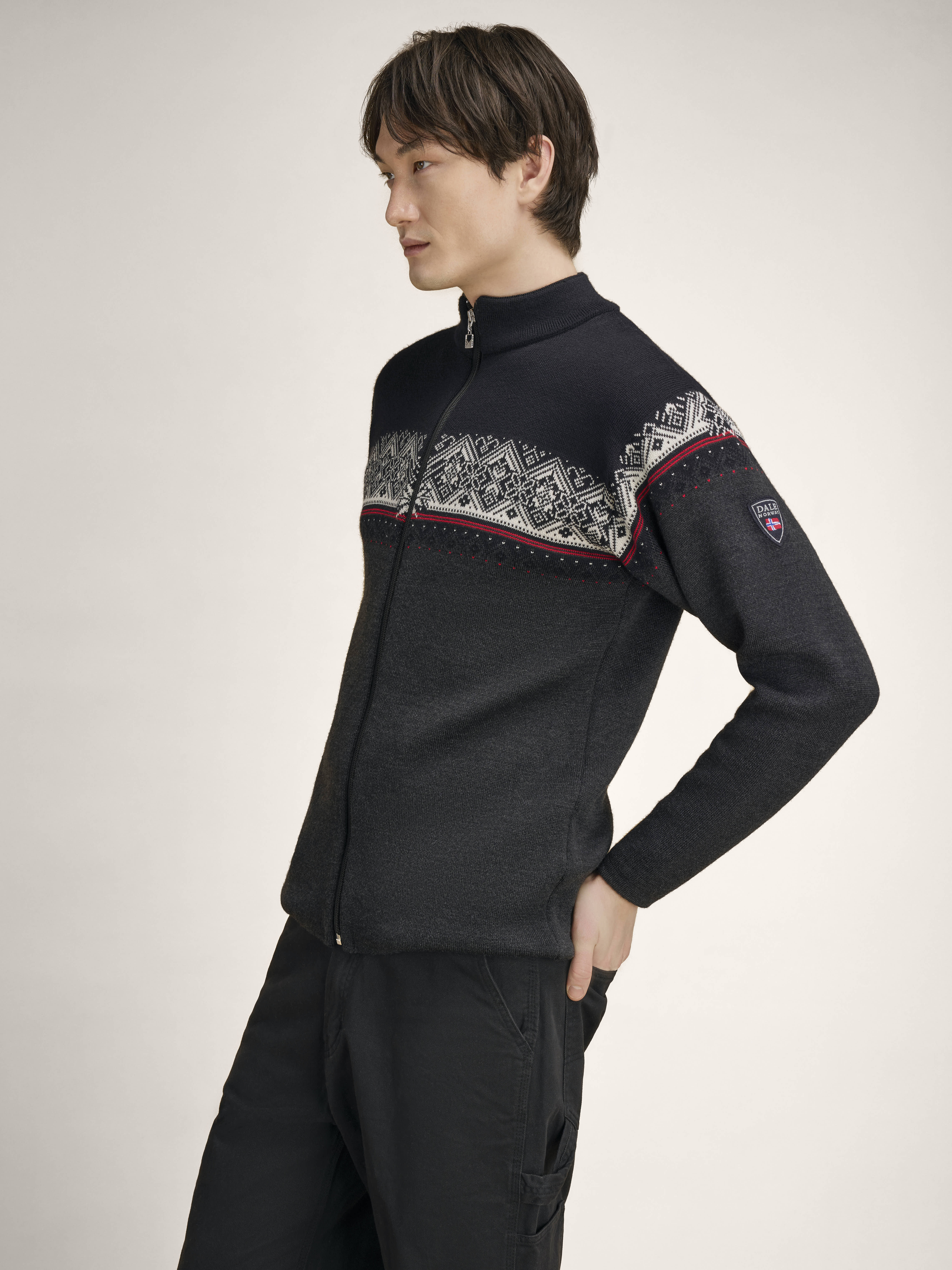Moritz Men’s jacket Darkcharcoal Black Offwhite