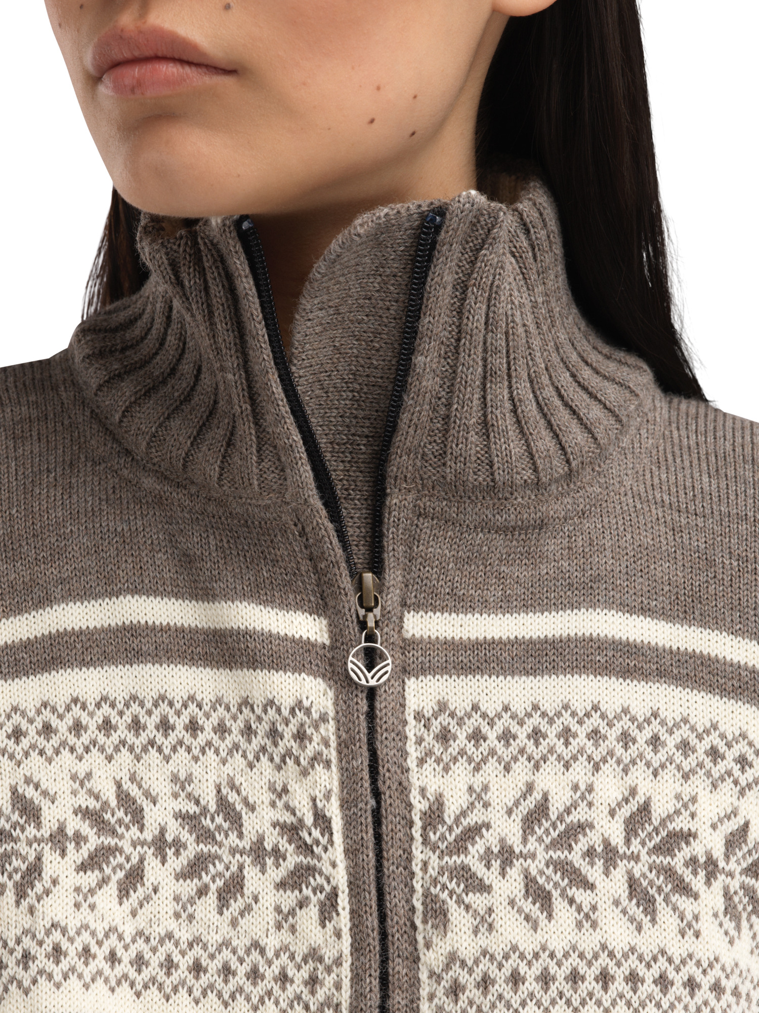 Vola Windproof Women's Jacket Brown Offwhite