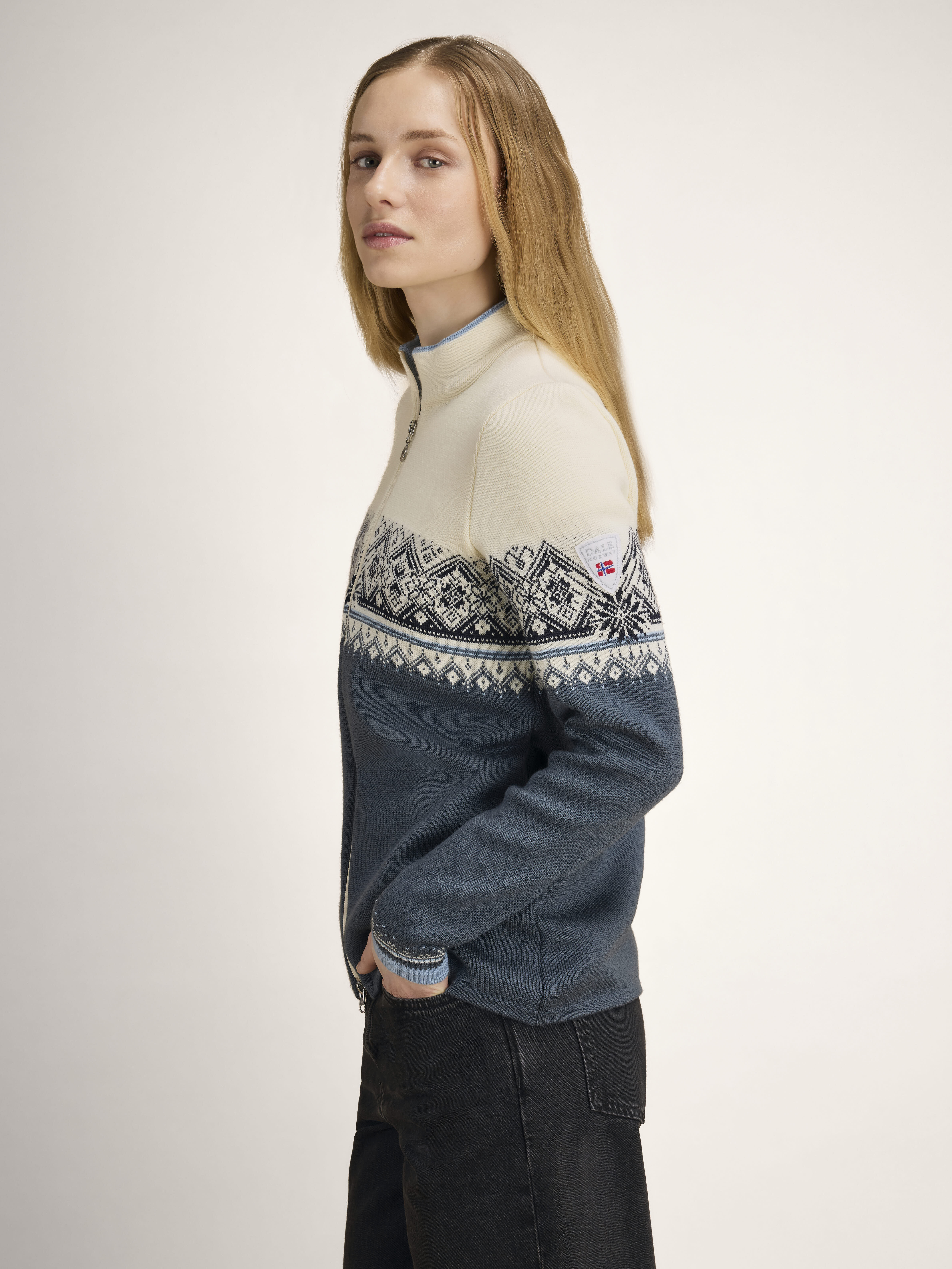 Moritz Women's Jacket Steel Offwhite Navy