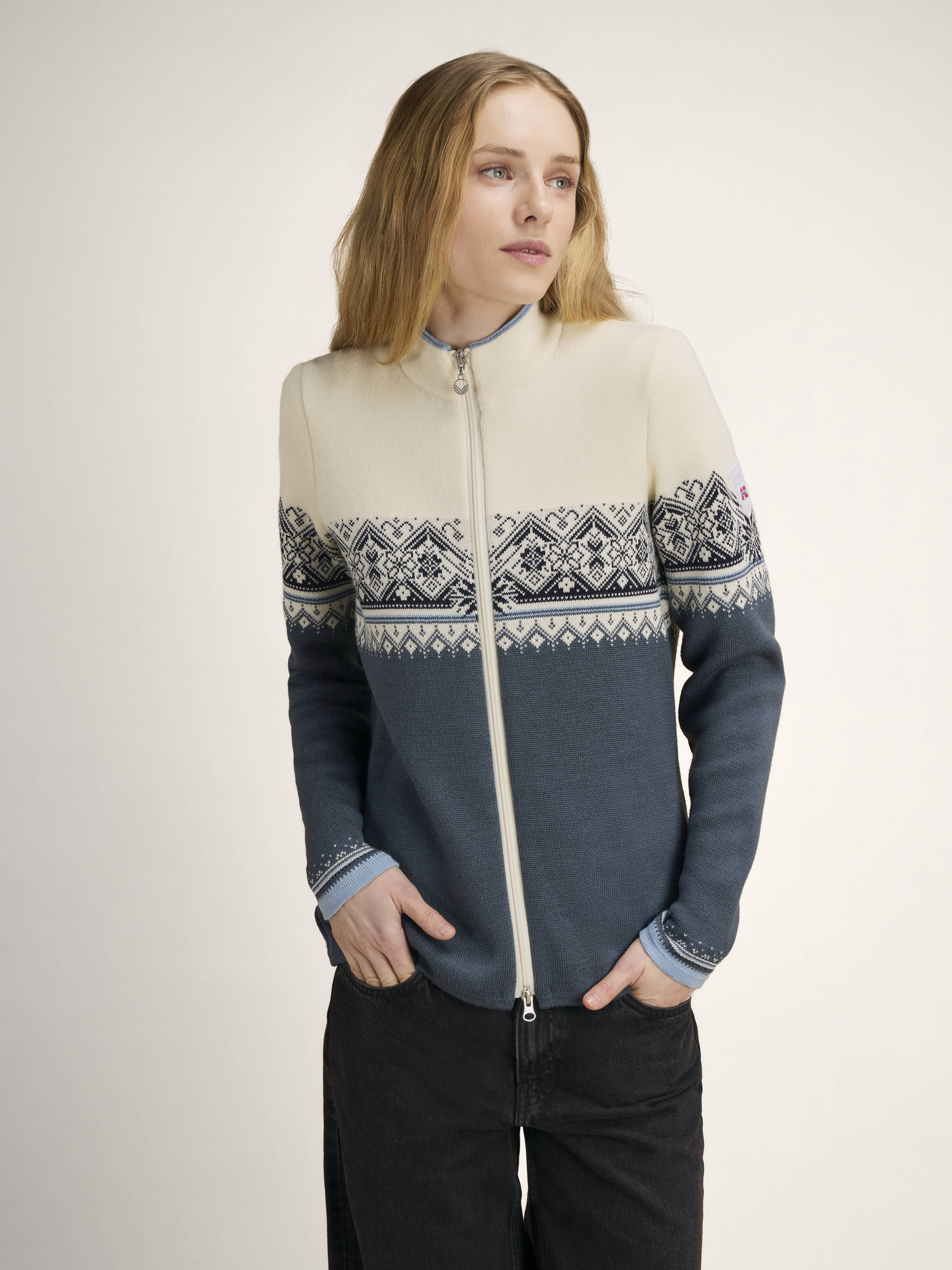 Moritz Women's Jacket Steel Offwhite Navy