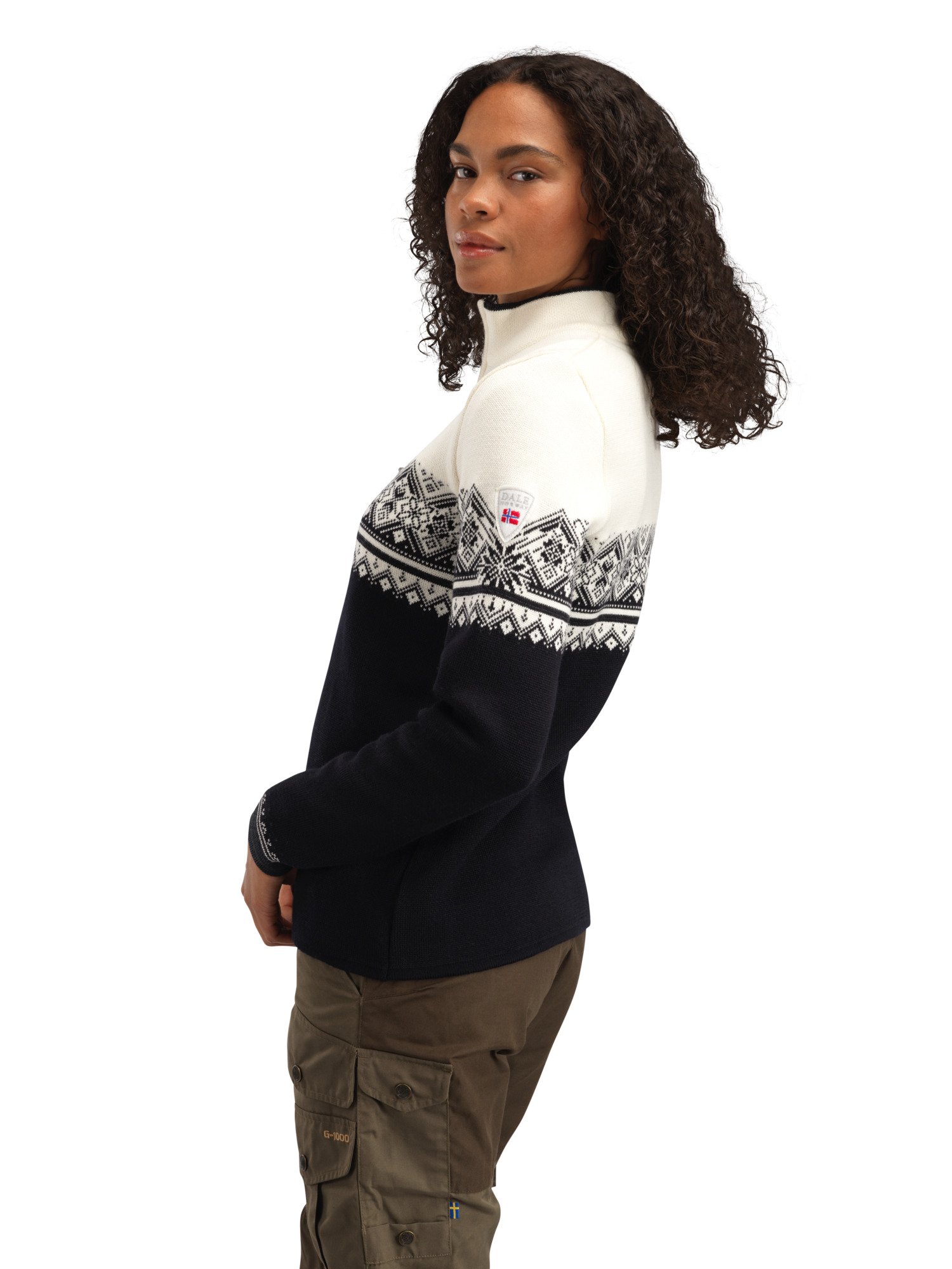 Moritz Sweater - Women - Black/Offwhite - Dale of Norway - Dale of
