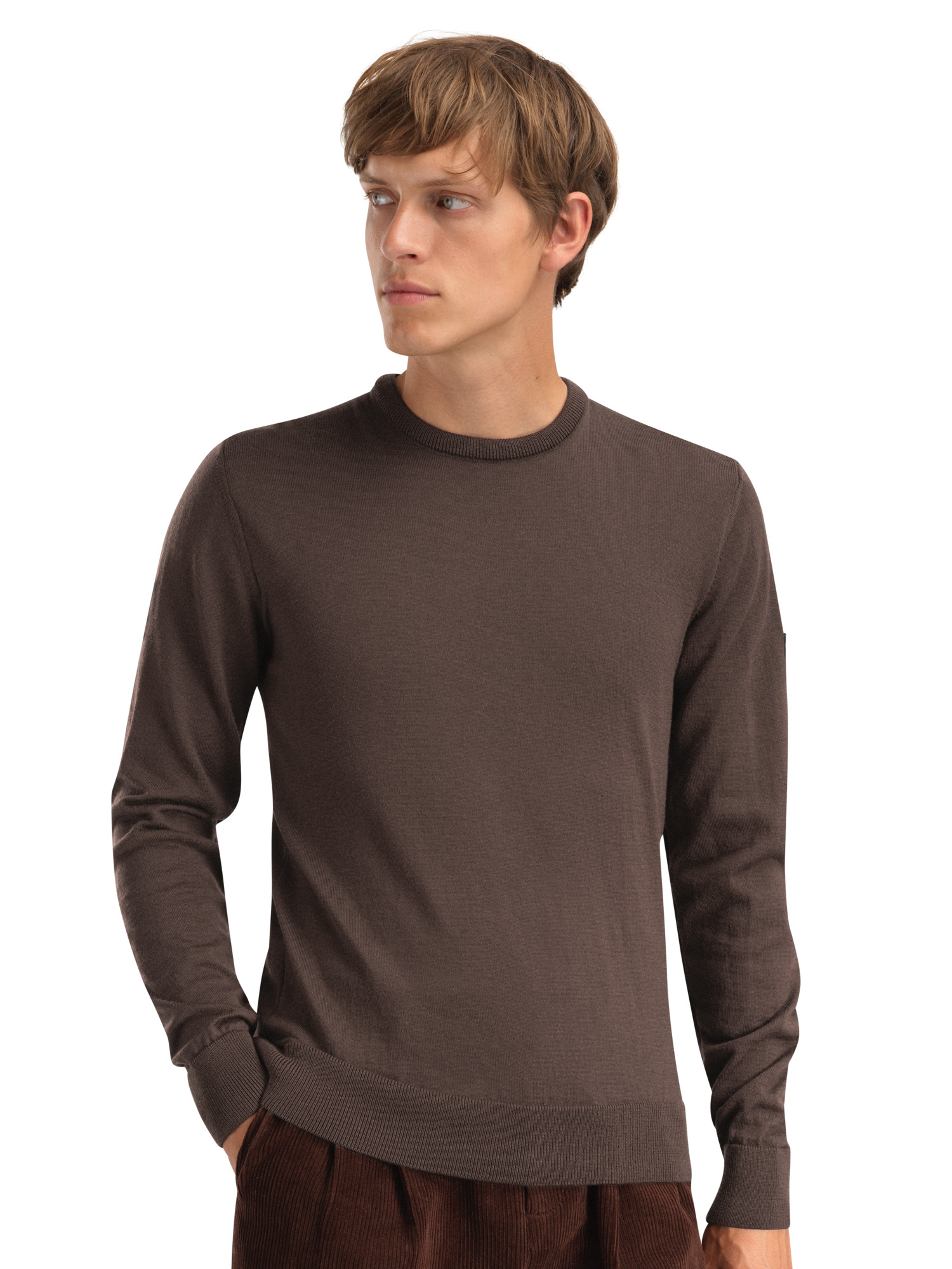 Magnus Men's Sweater - Merino Wool Ciocollata