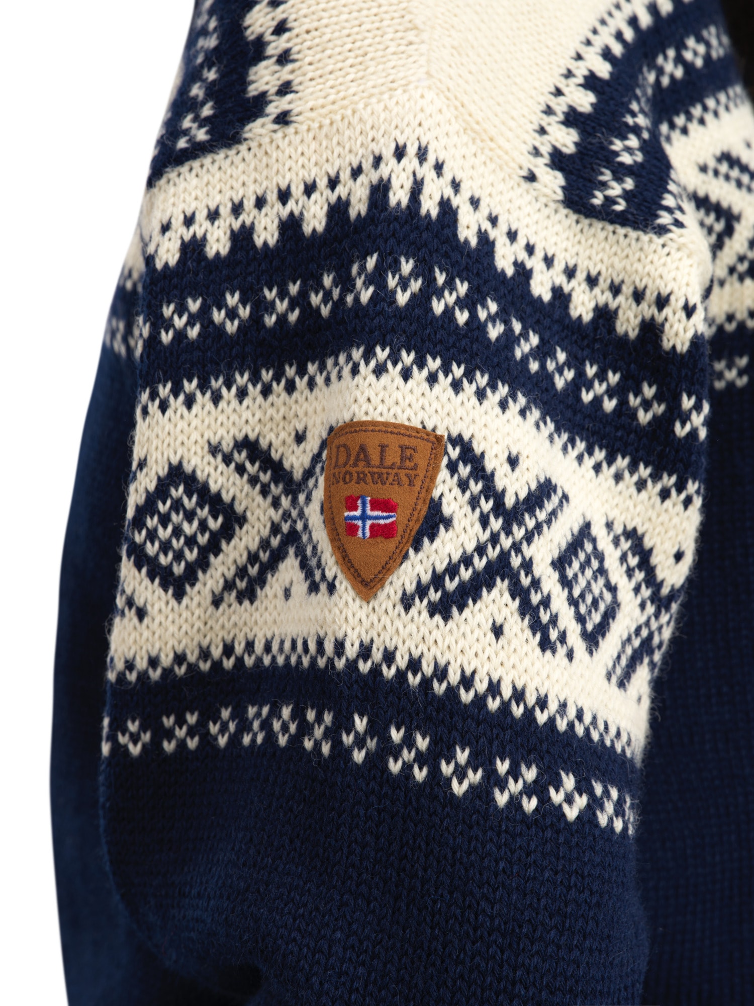 Cortina 1956 Unisex Sweater - Norwegian Wool Navy Off-white - Dale 