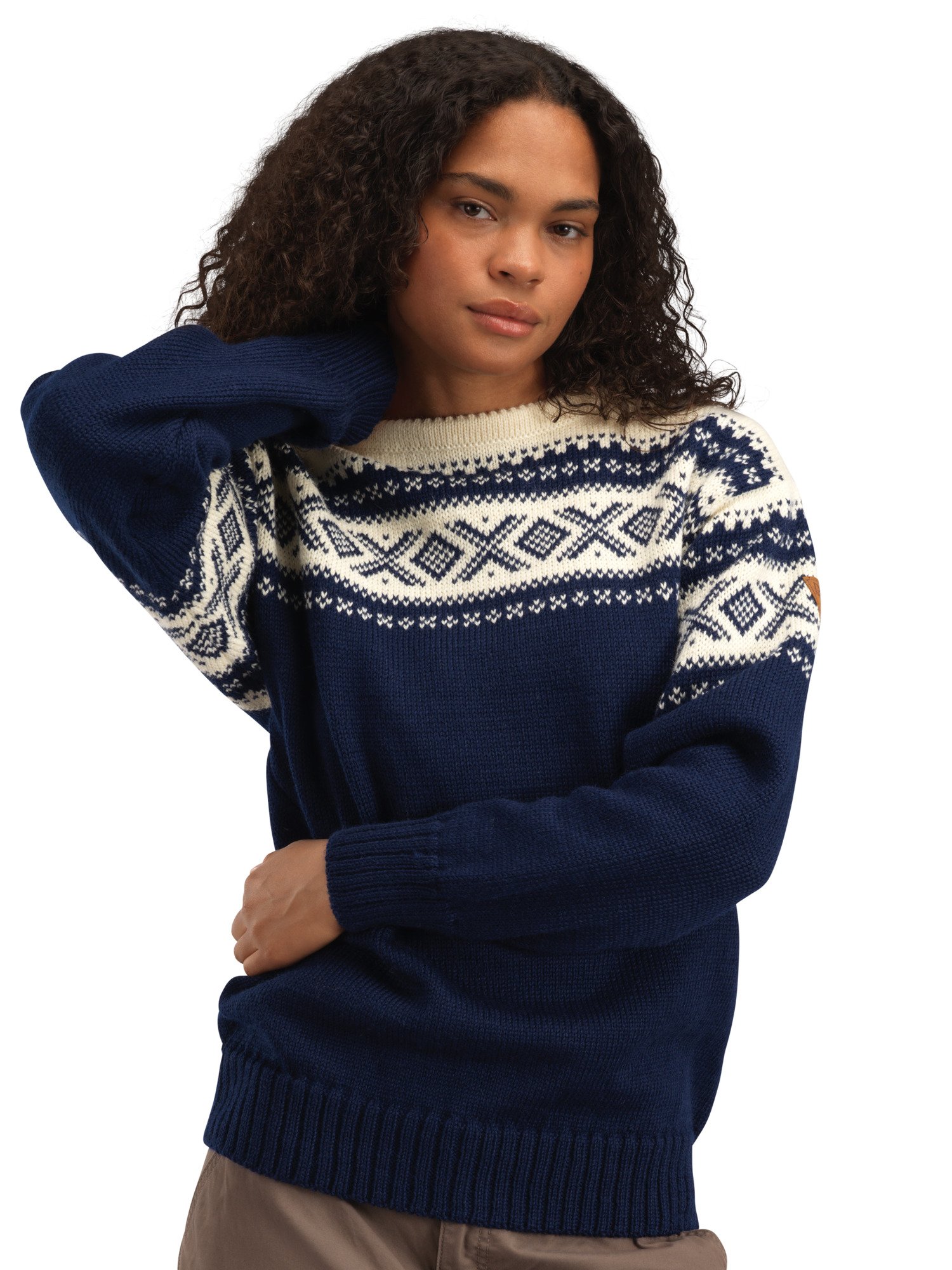 Cortina 1956 Sweater - Norwegian Wool Navy Offwhite