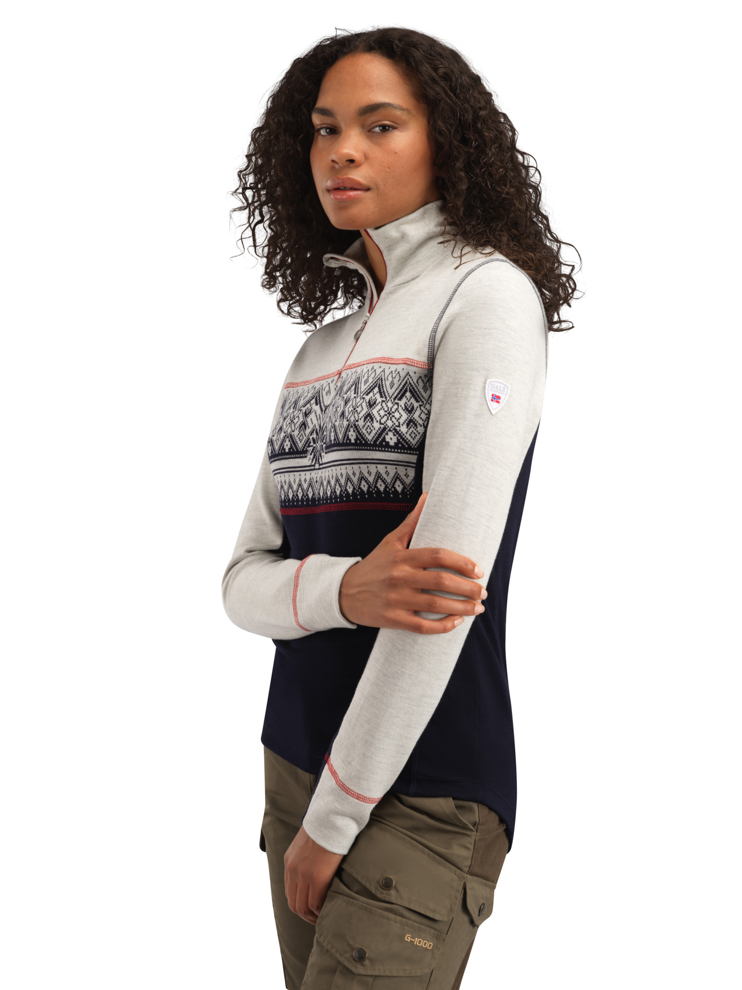 Moritz Basic Sweater - Women - Navy/White - Dale of Norway - Dale