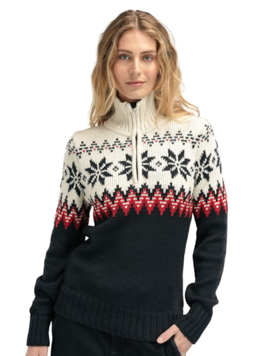 Myking Sweater - Women - Black/Offwhite - Dale of Norway - Dale of Norway