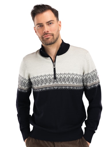 Hovden Sweater - Men - Black/Light charcoal - Dale of Norway - Dale of ...