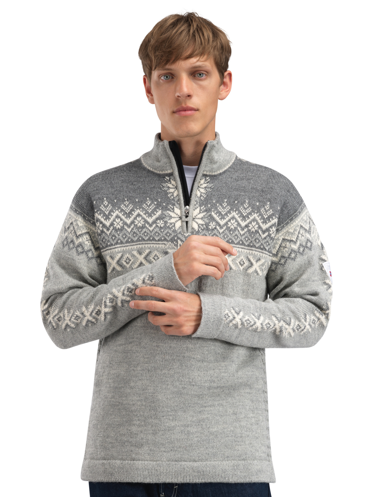 140th Anniversary Sweater - Men - Grey - Dale of Norway - Dale of